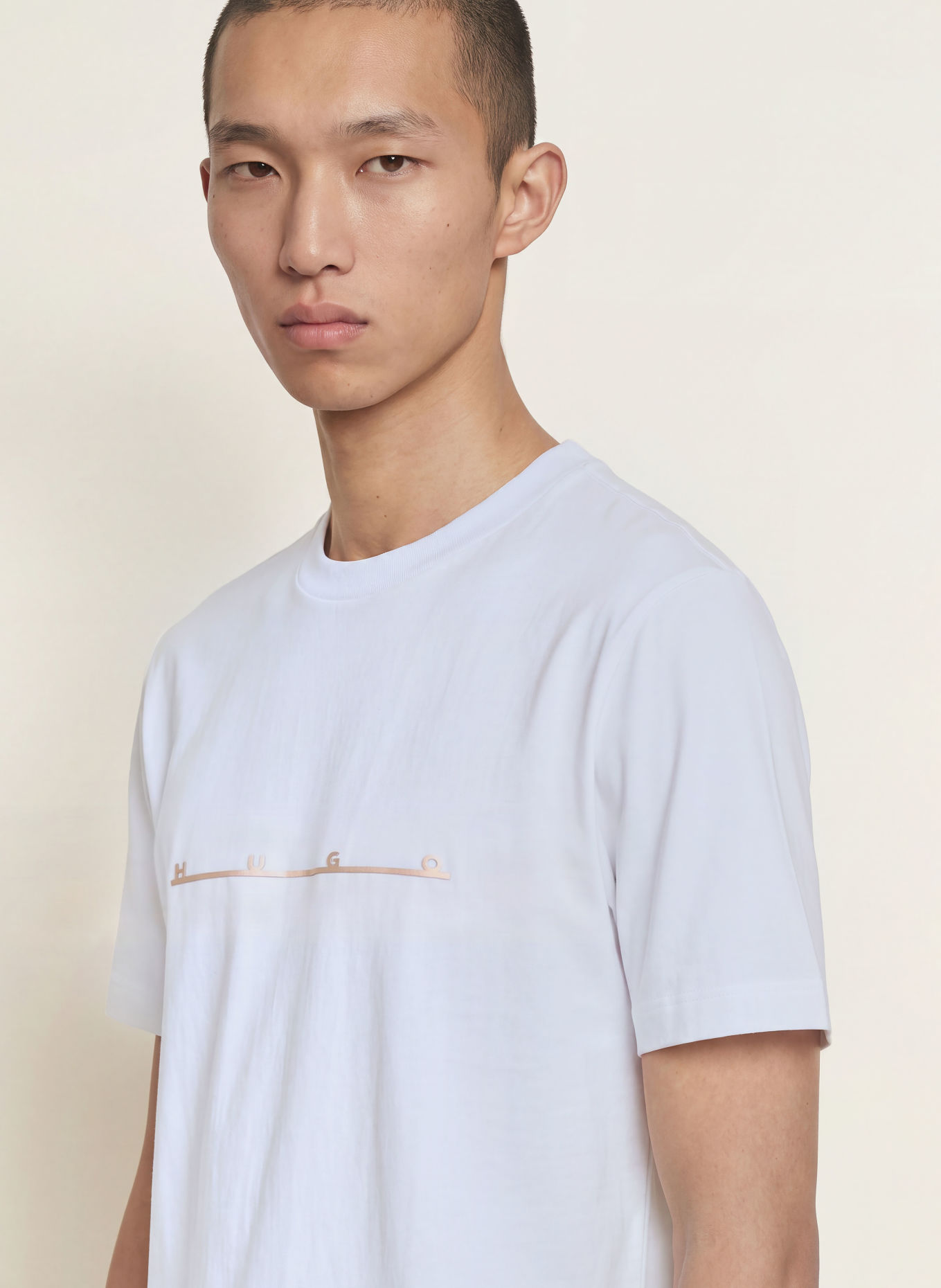 HUGO T-shirt DATRIK: BLANC