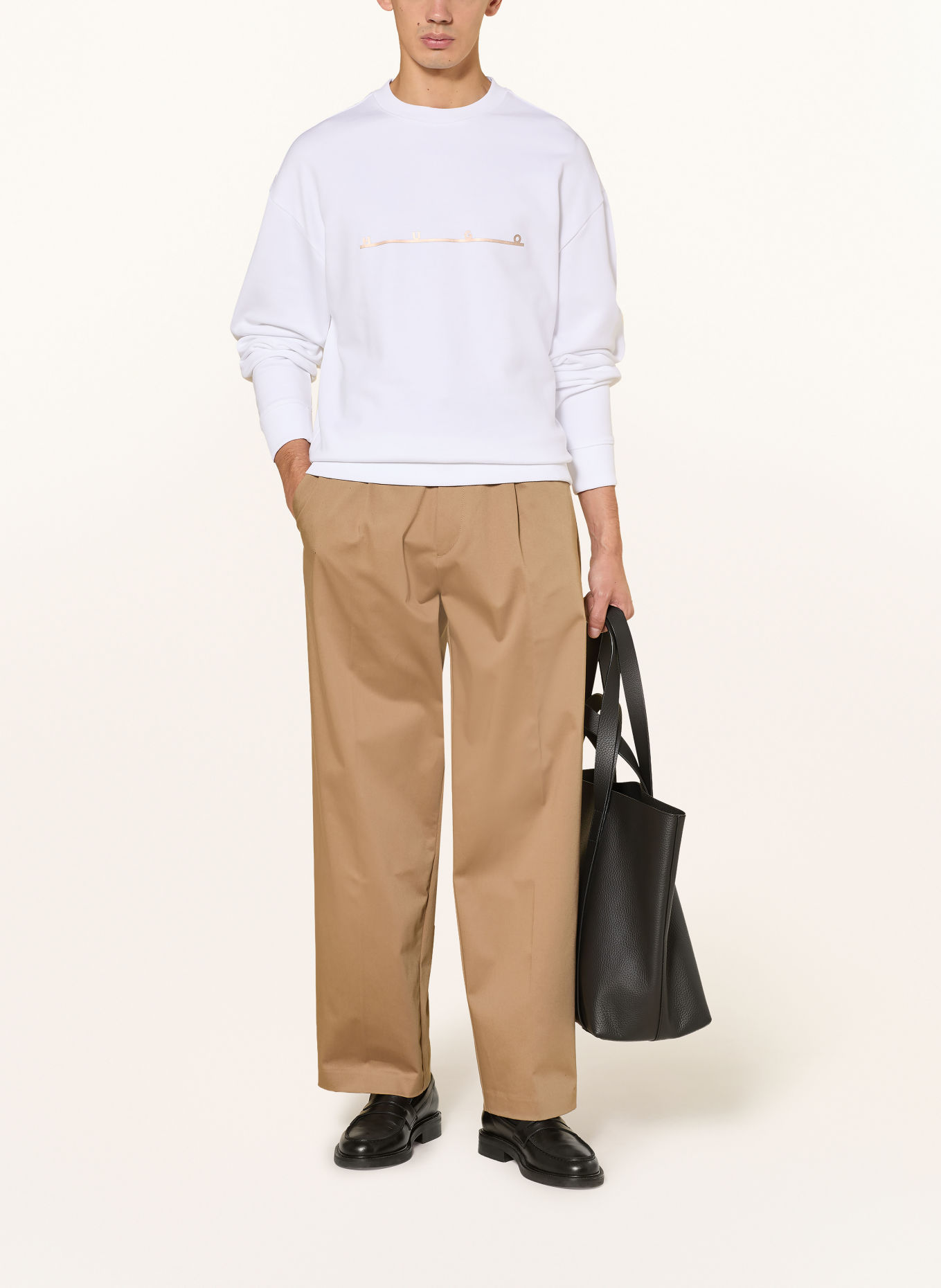 HUGO Sweatshirt DATRISWEAT: WIT