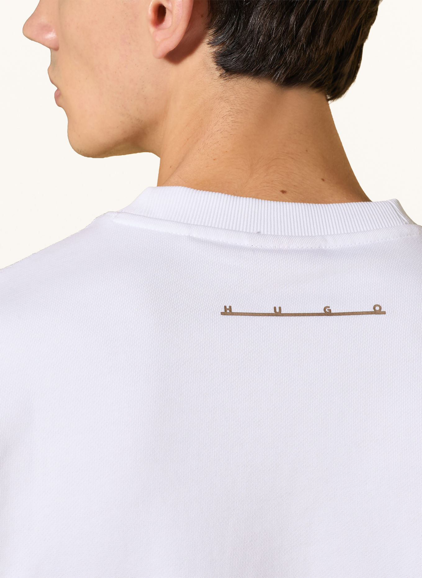 HUGO Sweatshirt DATRISWEAT: WIT