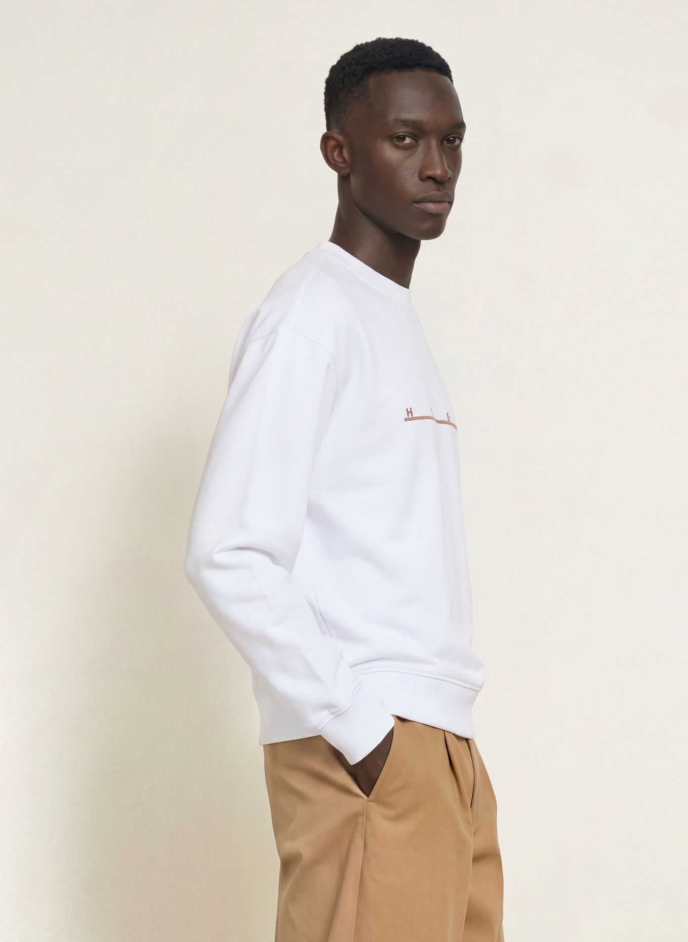 HUGO Sweatshirt DATRISWEAT: WIT