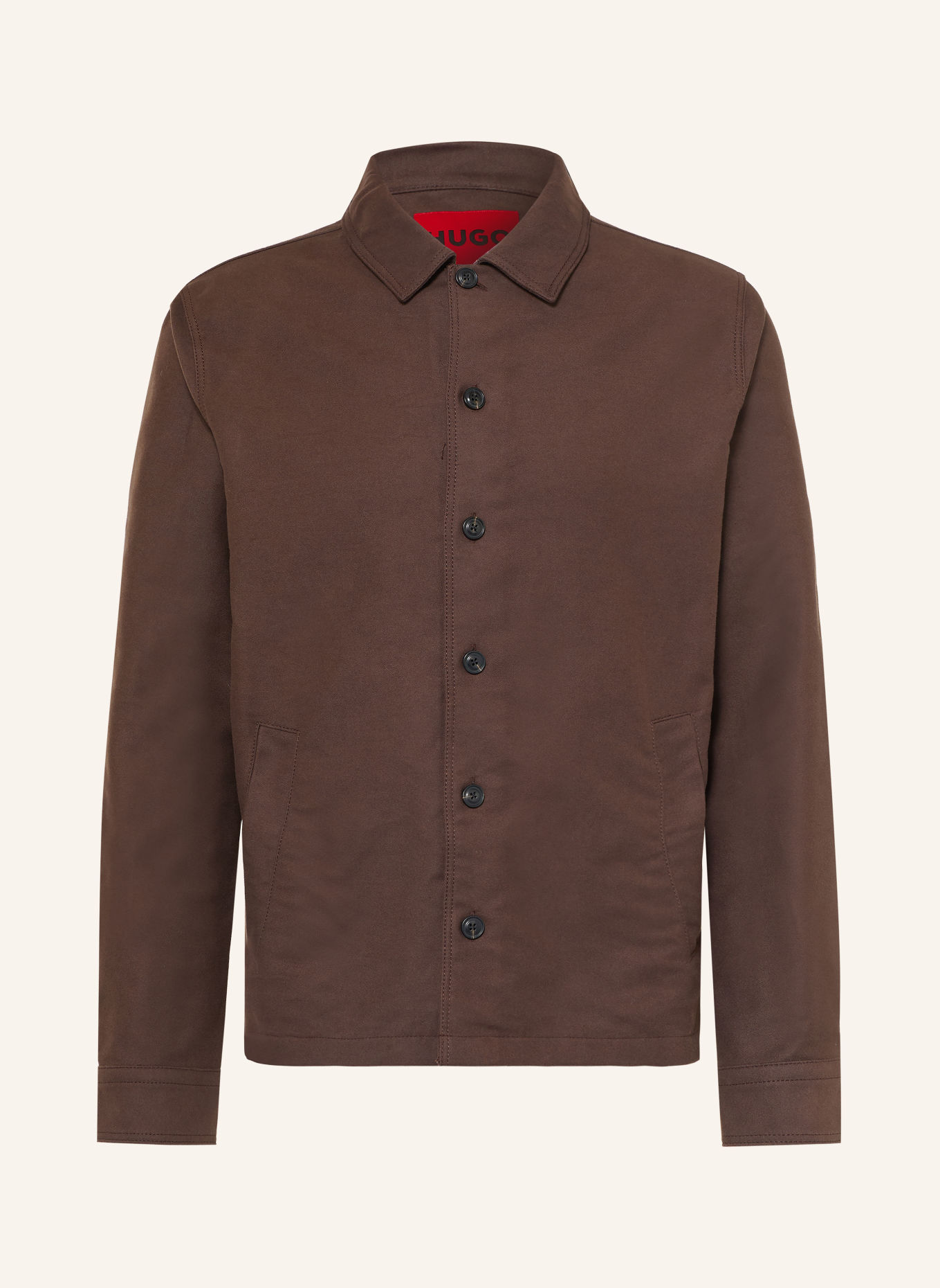 HUGO EVOLO Overshirt: BROWN