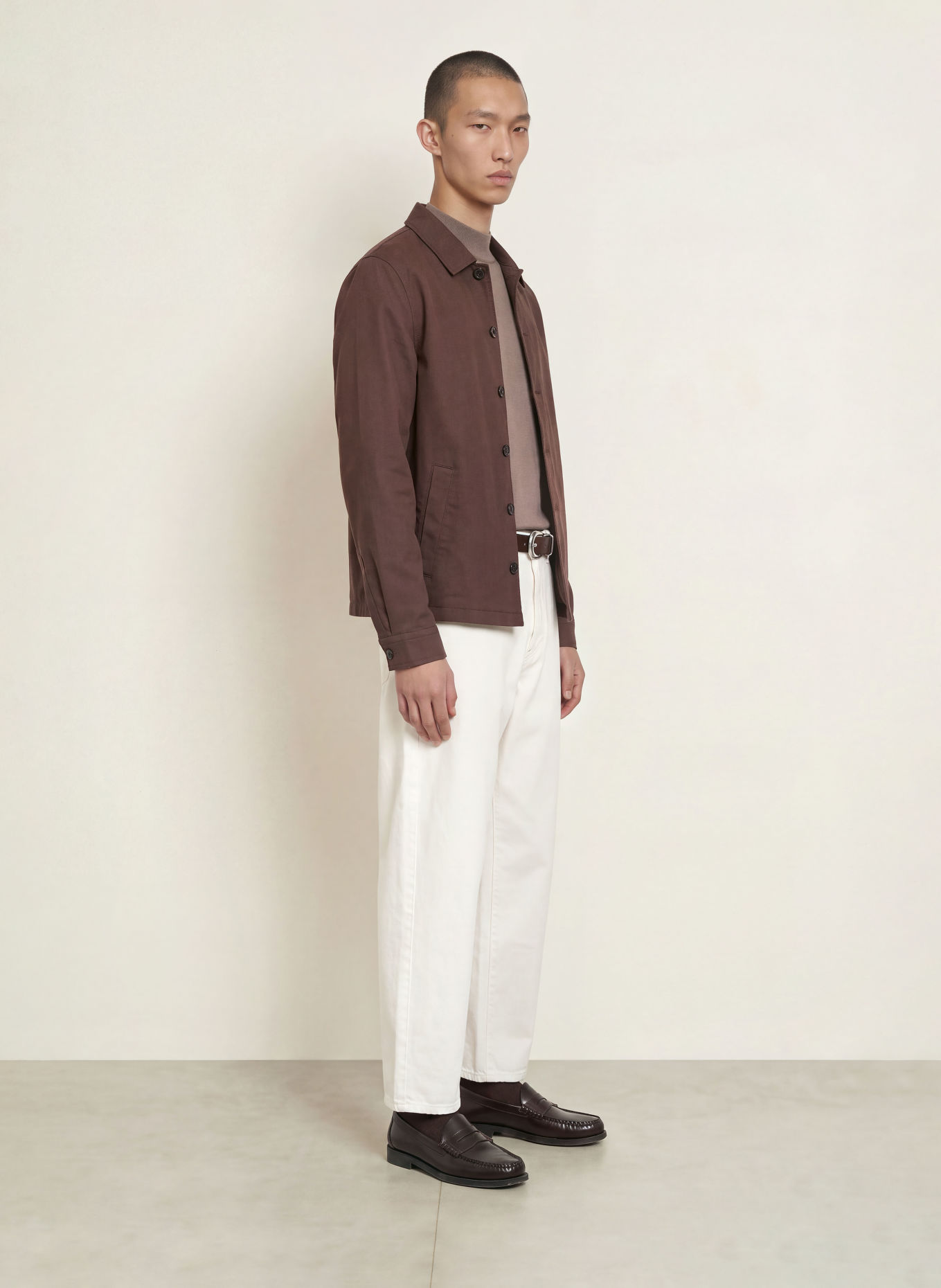 HUGO EVOLO Overshirt: BROWN