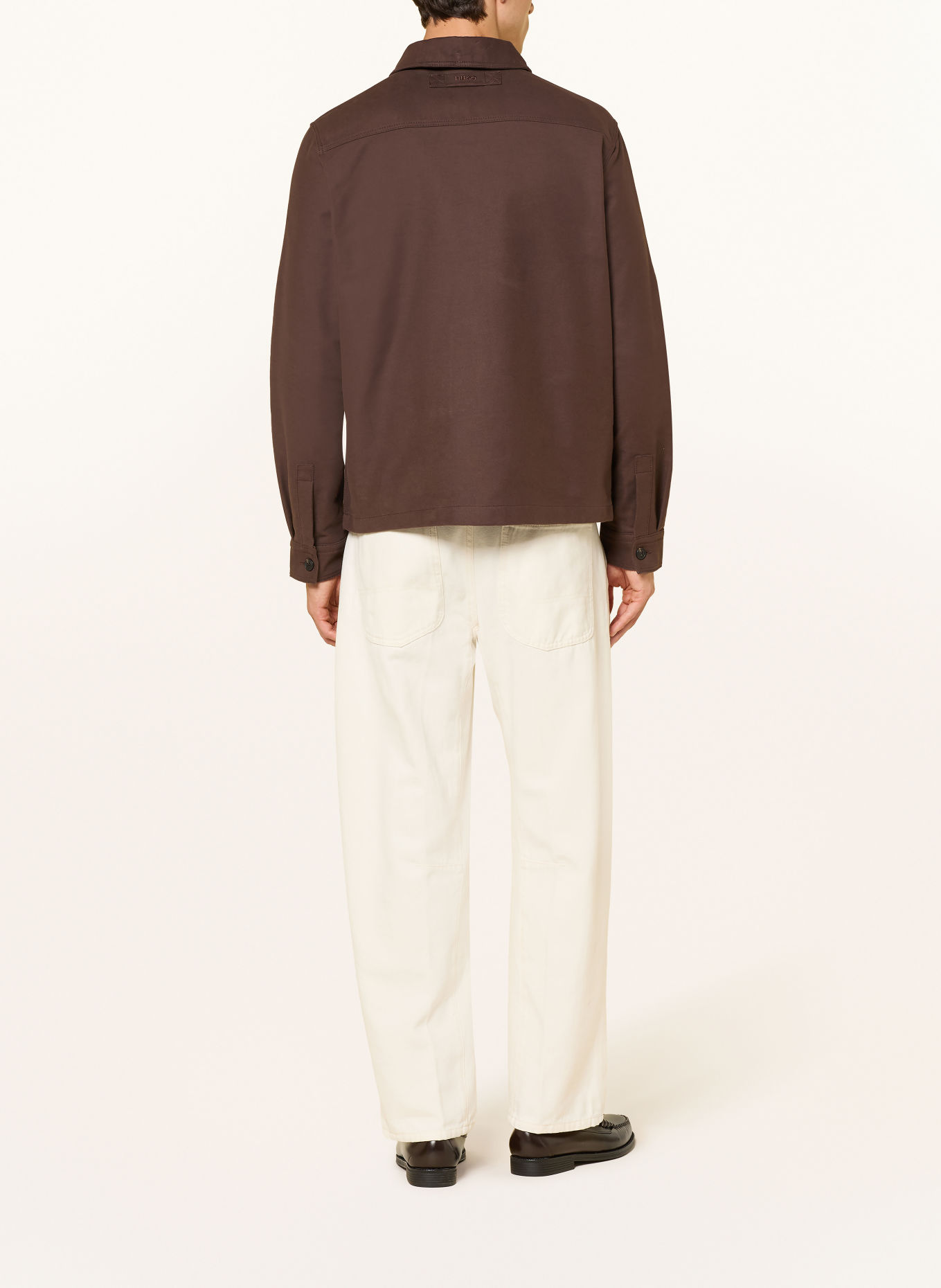 HUGO EVOLO Overshirt: BROWN
