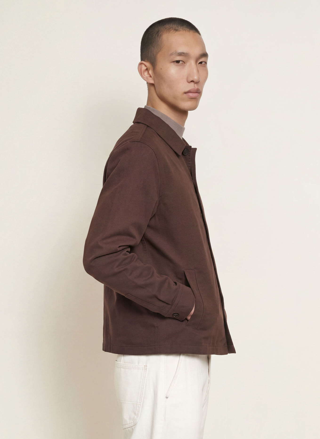 HUGO EVOLO Overshirt: BROWN