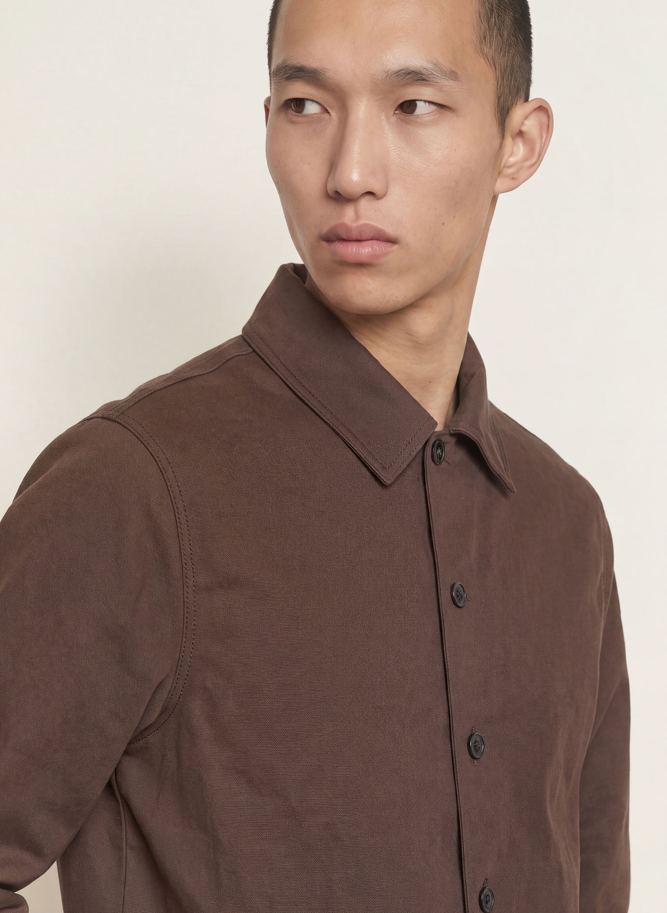 HUGO EVOLO Overshirt: BROWN