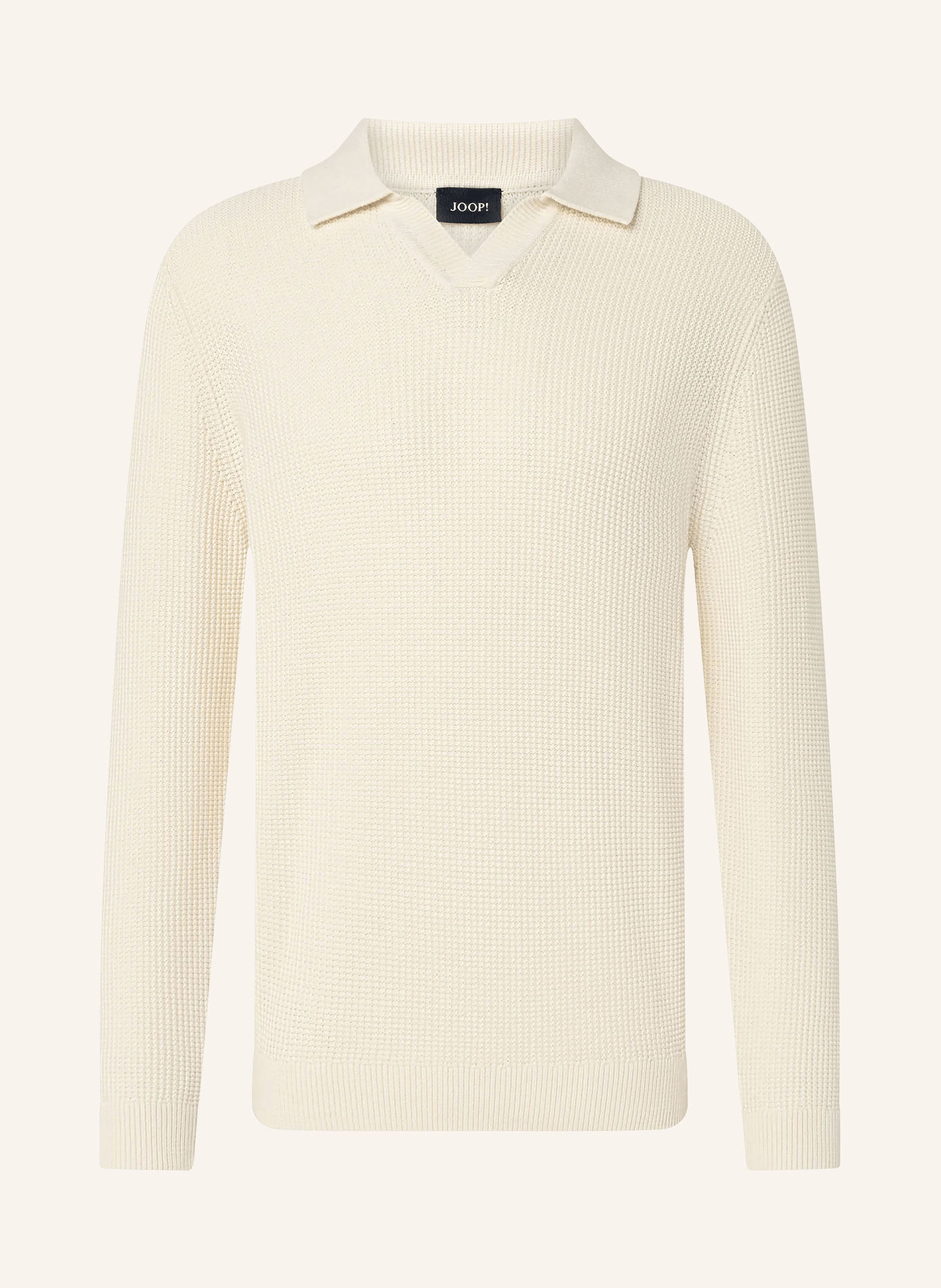 JOOP! XENNDER Knit polo shirt: ECRU