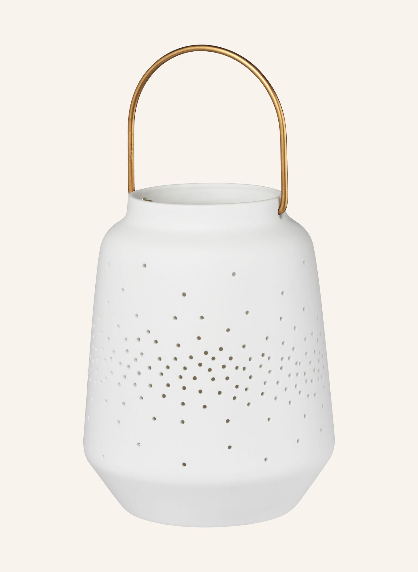 RÄDER Wind lantern: WHITE / GOLD