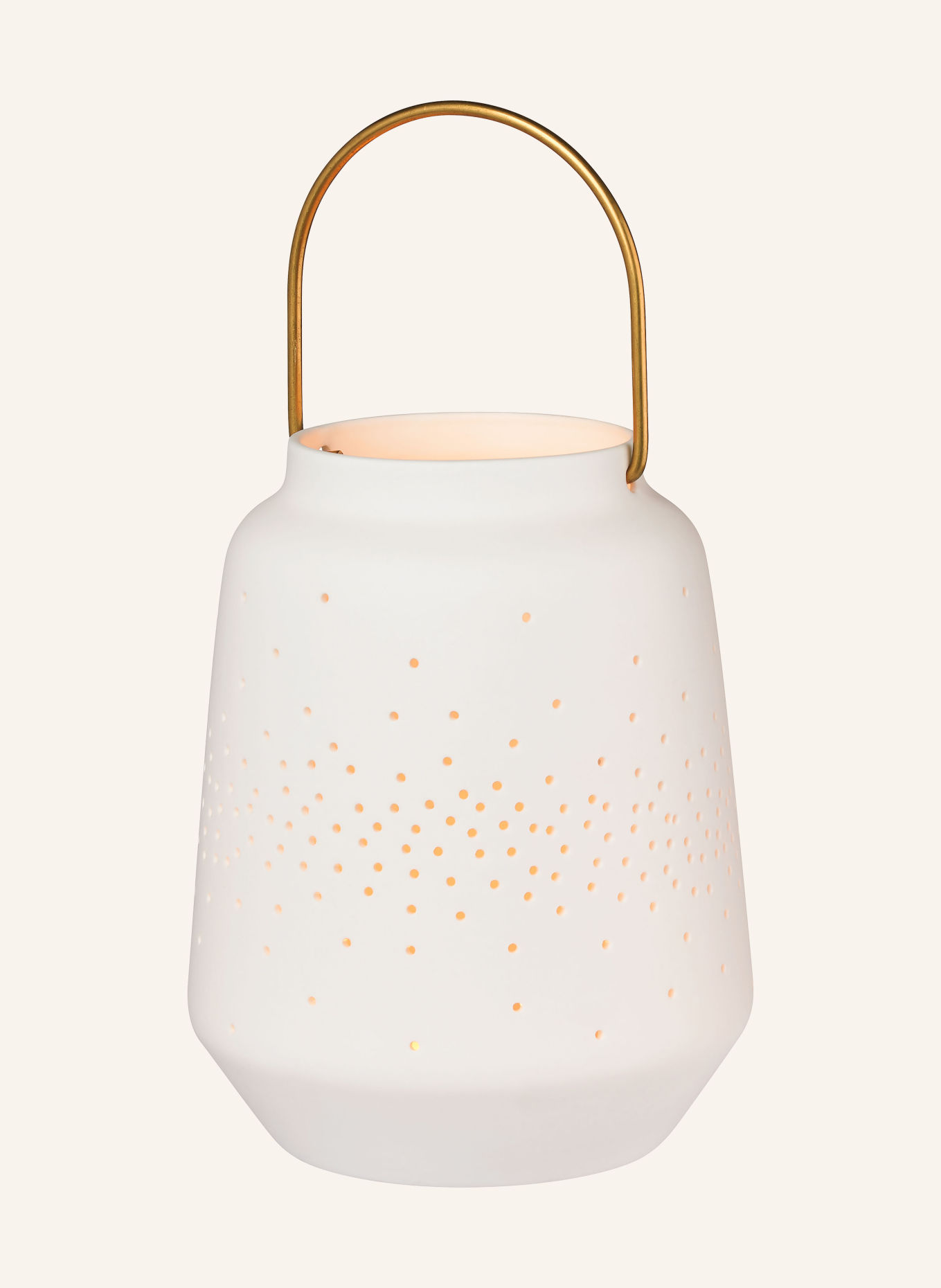 RÄDER Wind lantern: WHITE / GOLD