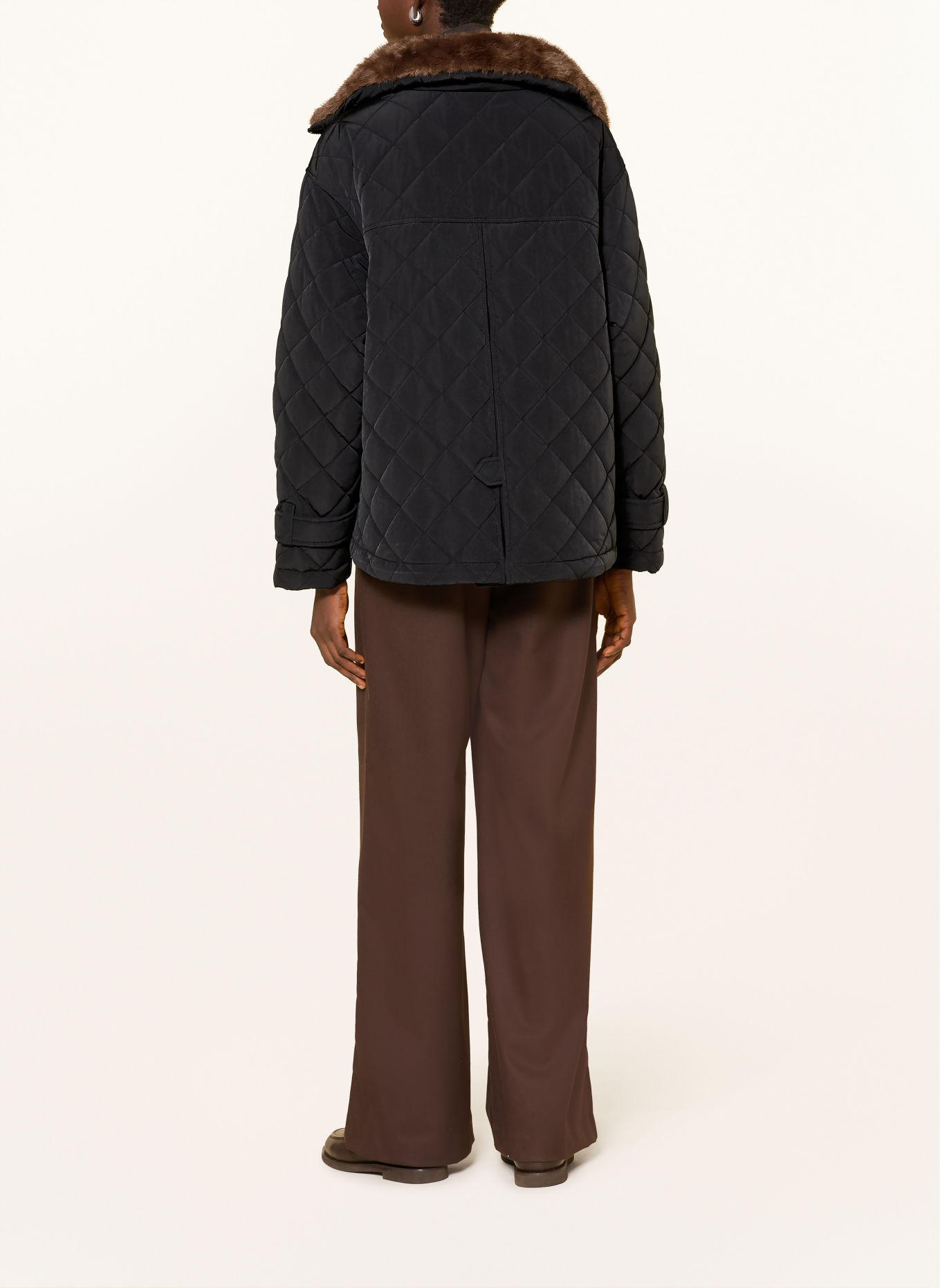 BLONDE No.8 Steppjacke HENRIKE: SCHWARZ / BRAUN
