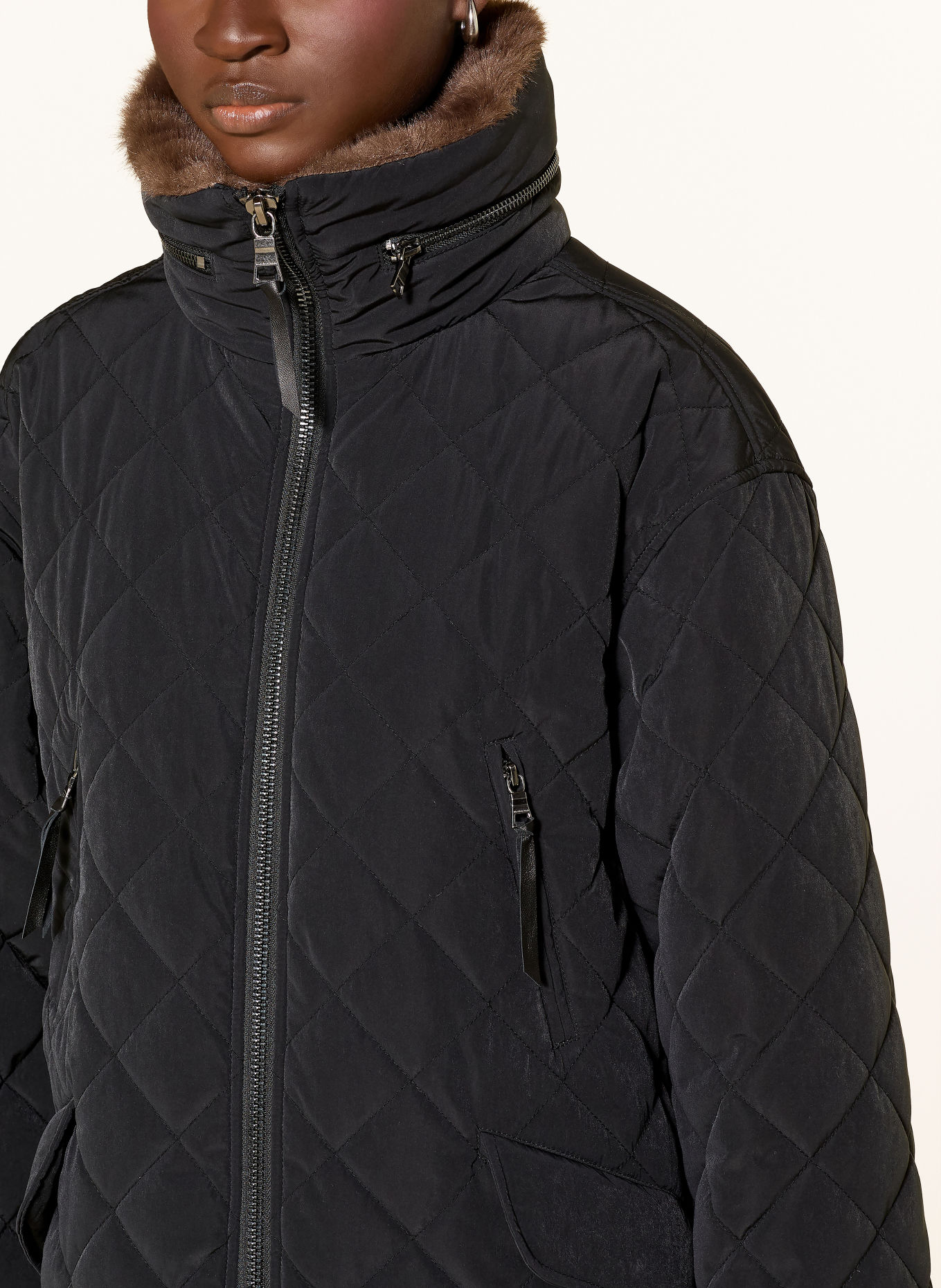 BLONDE No.8 Steppjacke HENRIKE: SCHWARZ / BRAUN