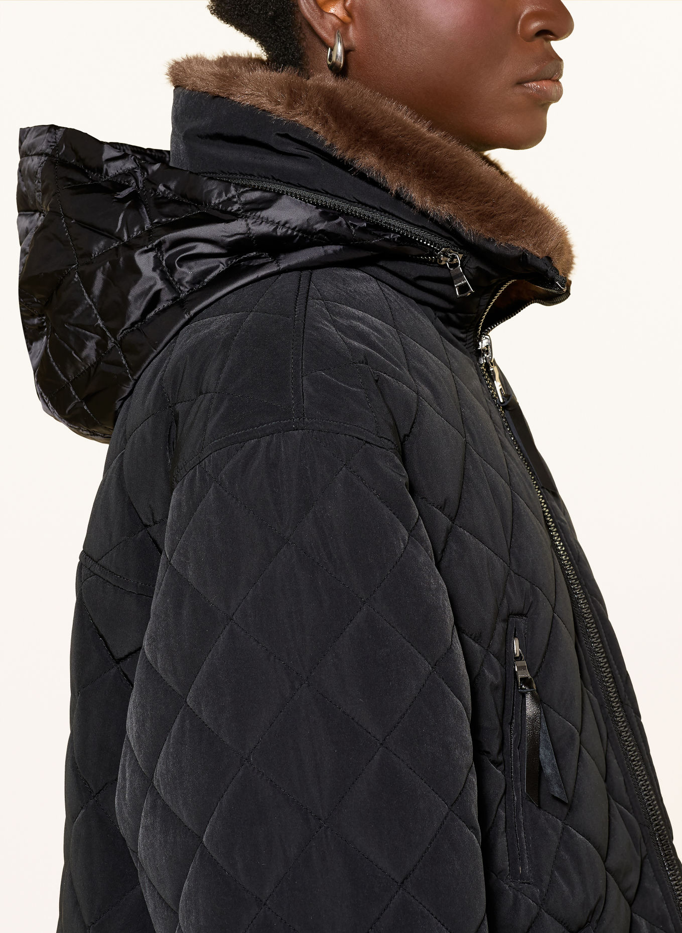 BLONDE No.8 Steppjacke HENRIKE: SCHWARZ / BRAUN