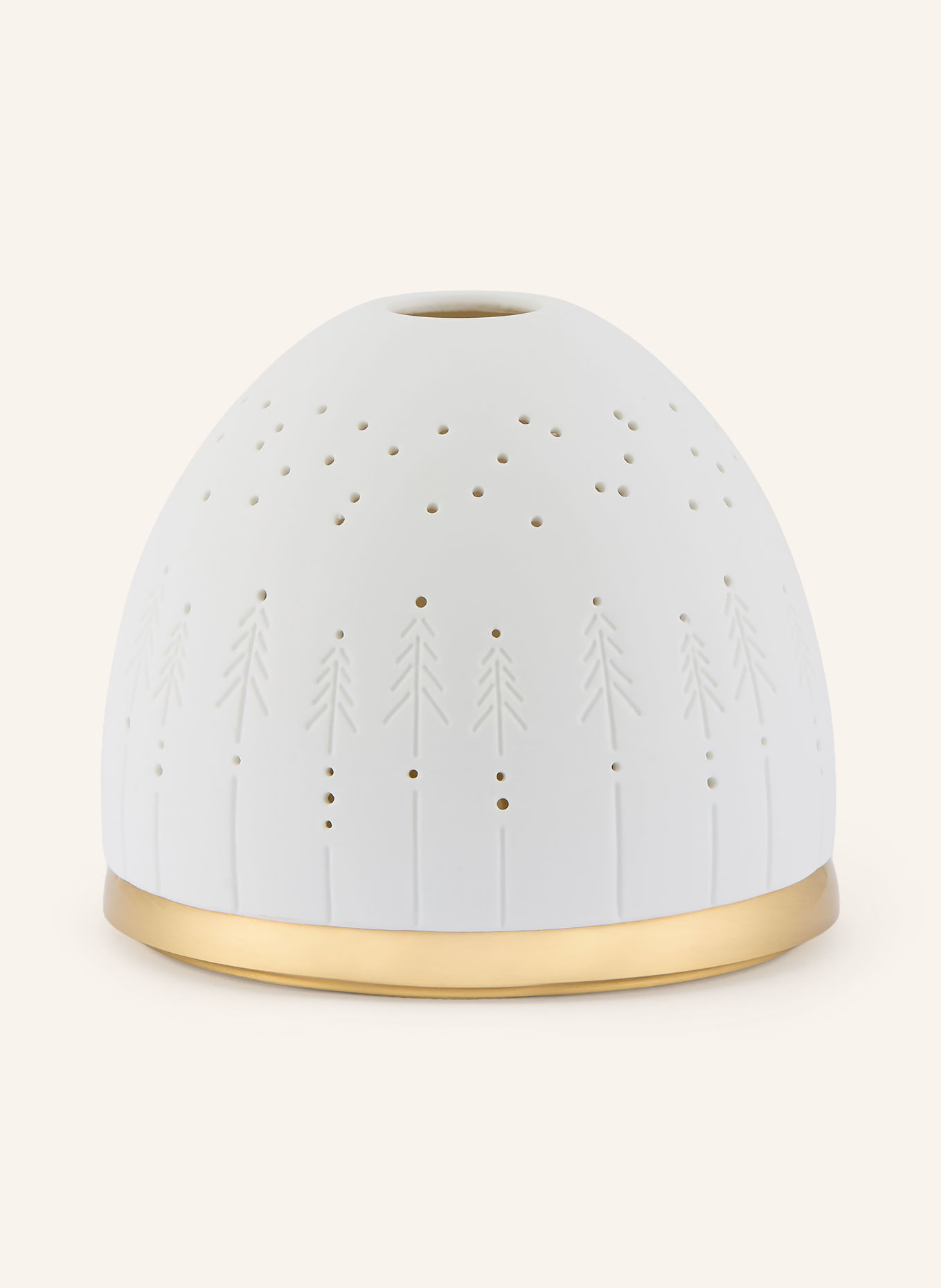 RÄDER Tealight holder MIXED FIR: WHITE / GOLD