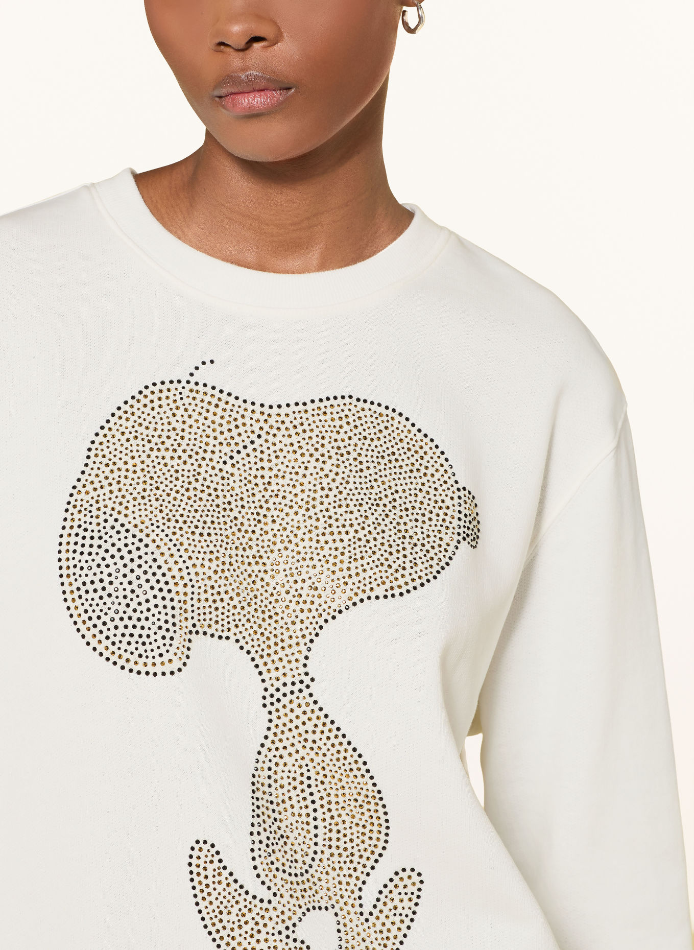 Princess GOES HOLLYWOOD Sweatshirt mit Schmucksteinen: WEISS