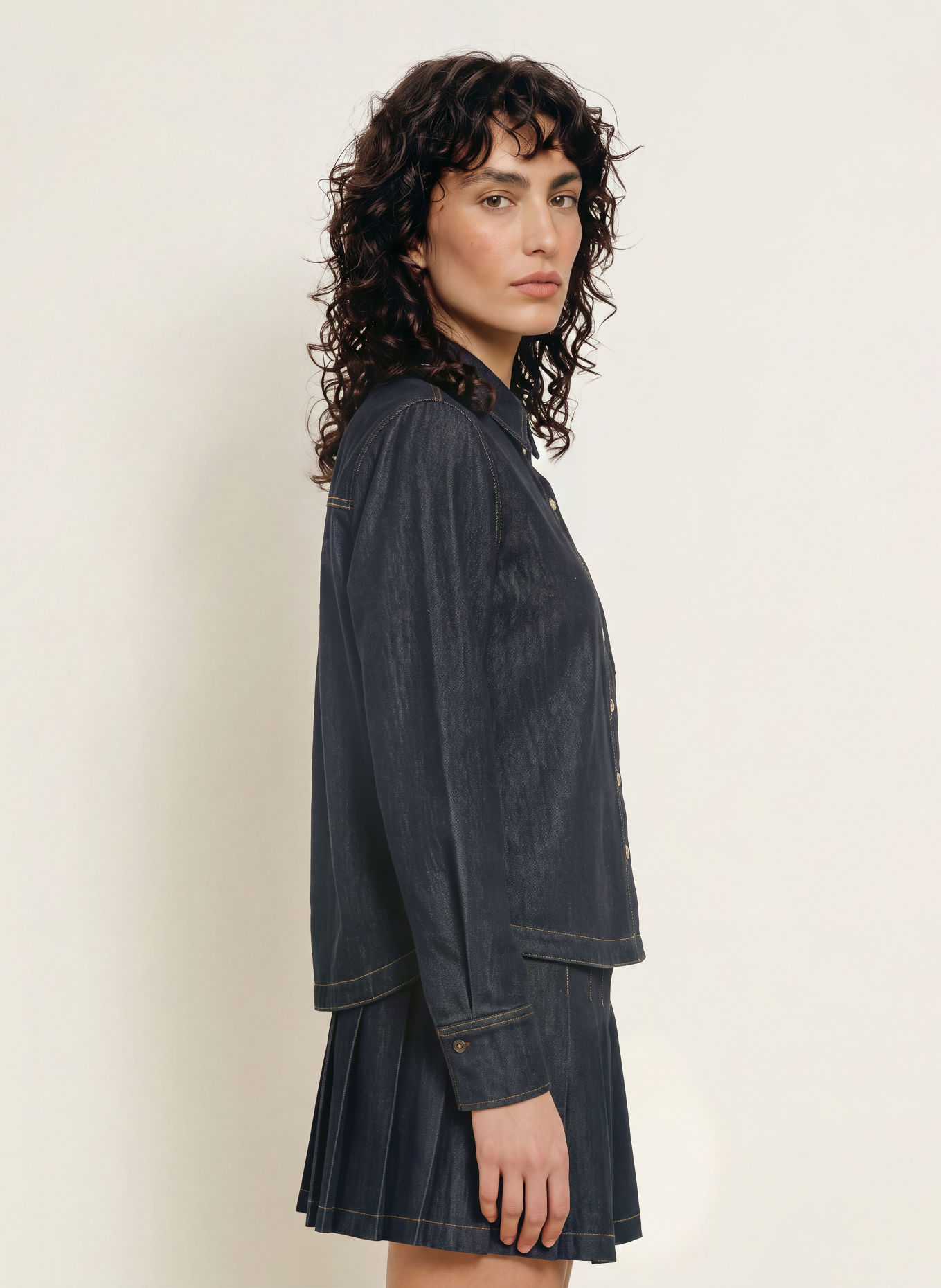 Princess GOES HOLLYWOOD Jeansbluse: DUNKELBLAU
