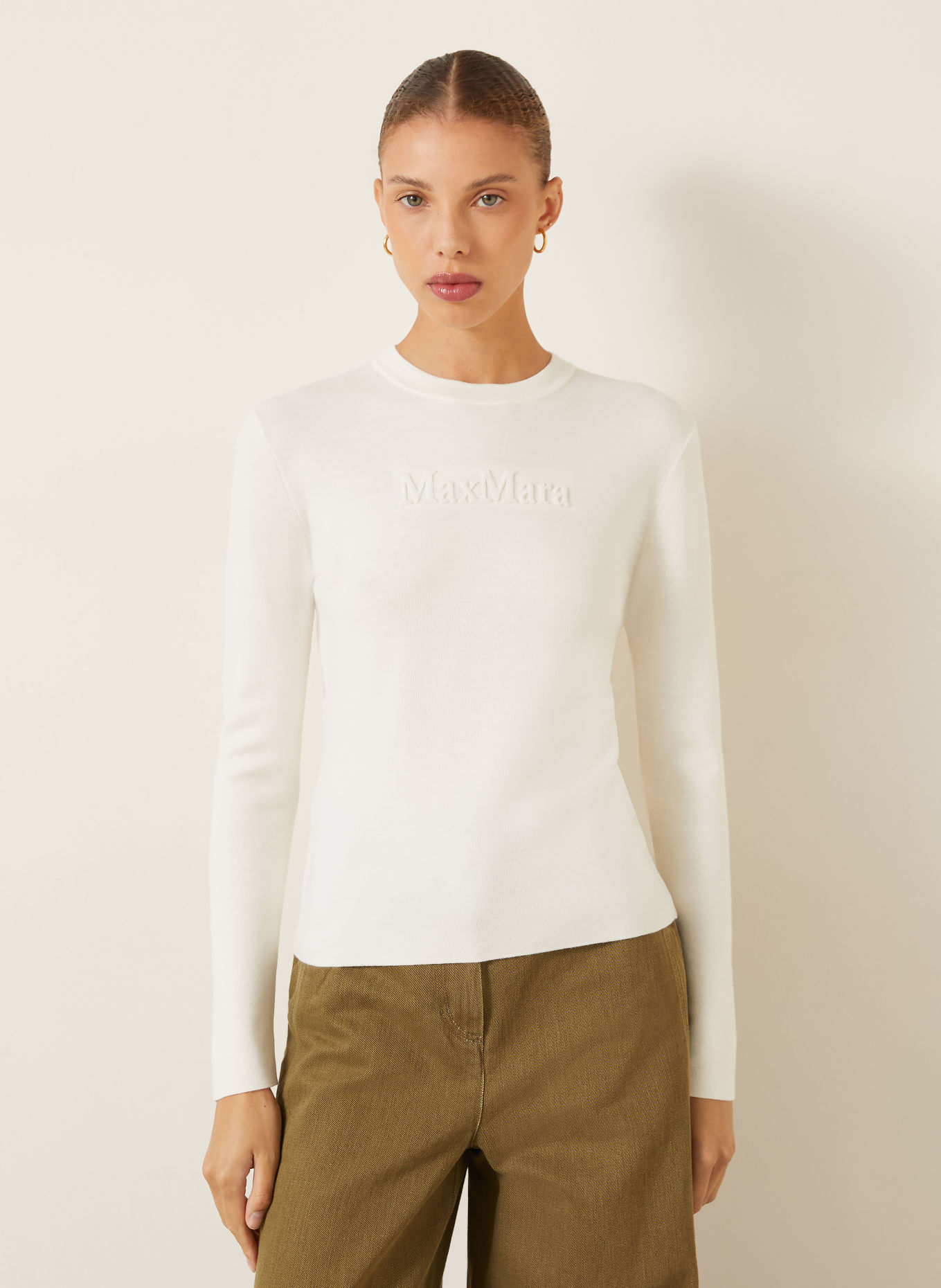 Max Mara Pullover MANTO: ECRU