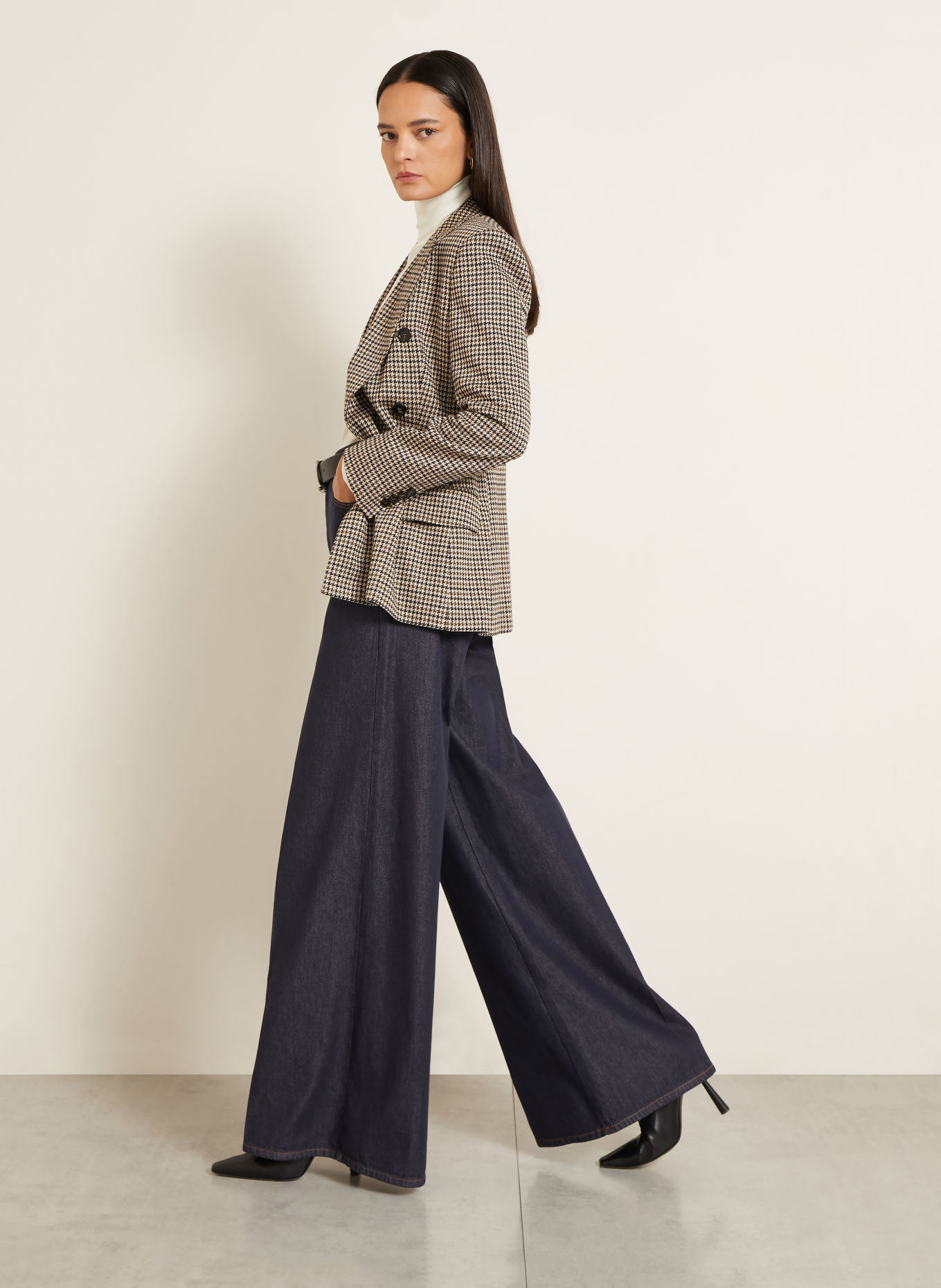 Max Mara Blugi cu croi larg QUATTO: 001 MIDNIGHTBLUE