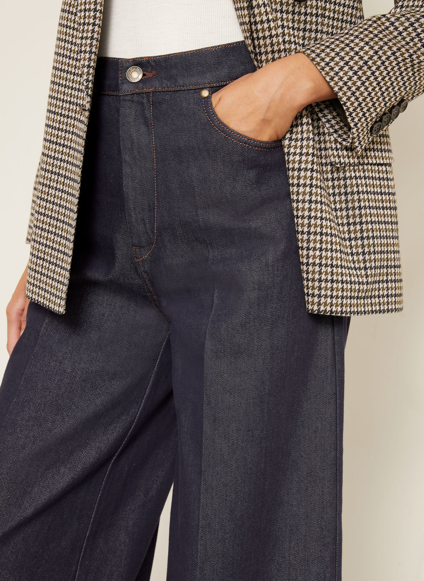 Max Mara Blugi cu croi larg QUATTO: 001 MIDNIGHTBLUE