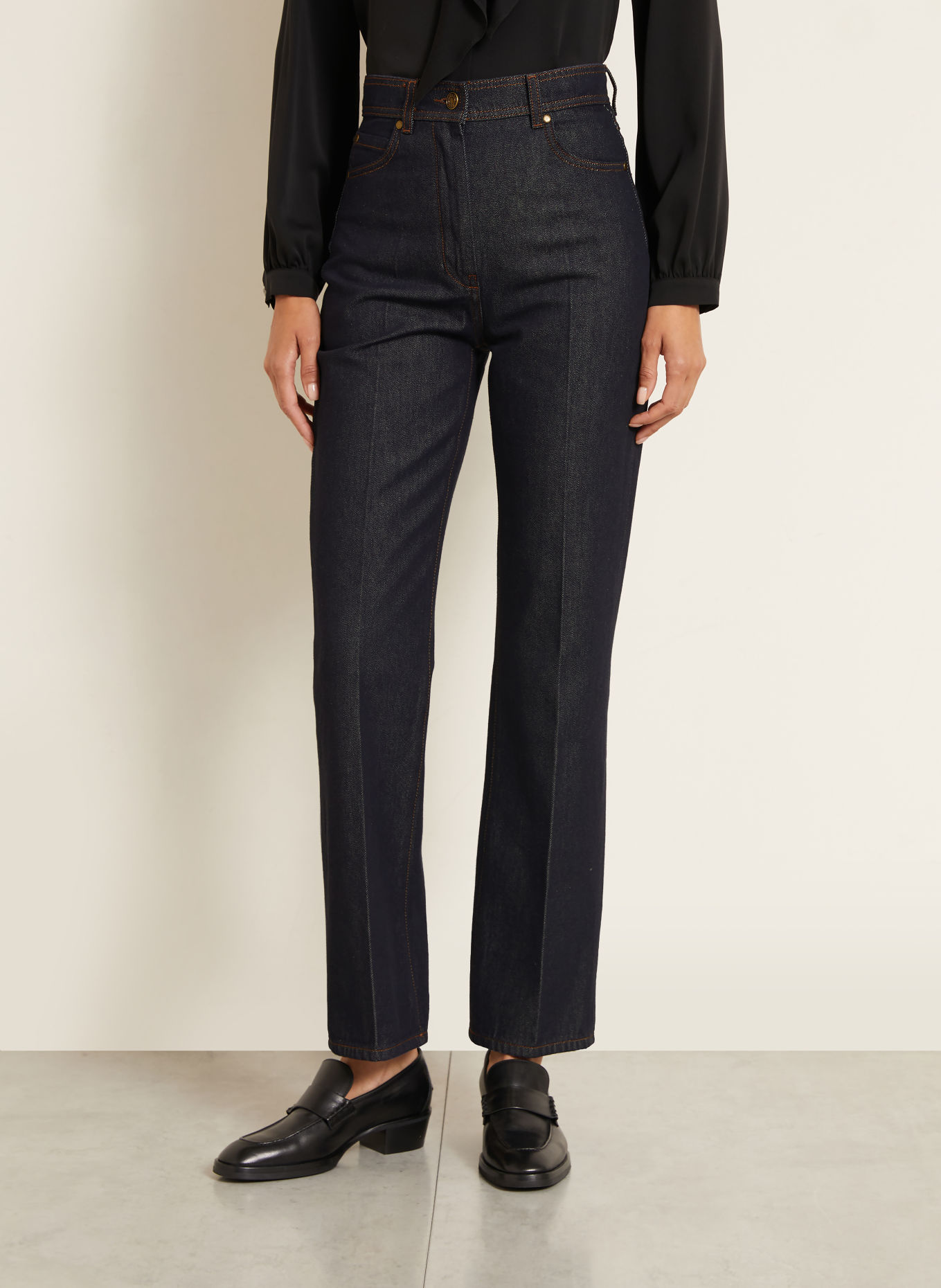 Max Mara Straight Jeans ABBONO: 001 MIDNIGHTBLUE