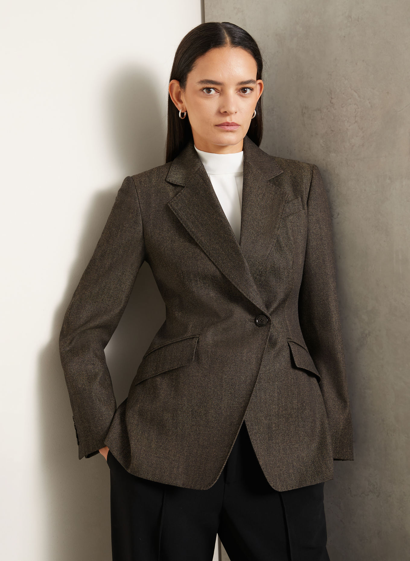 Max Mara Blazer NEUTRO: ZWART / BRUIN