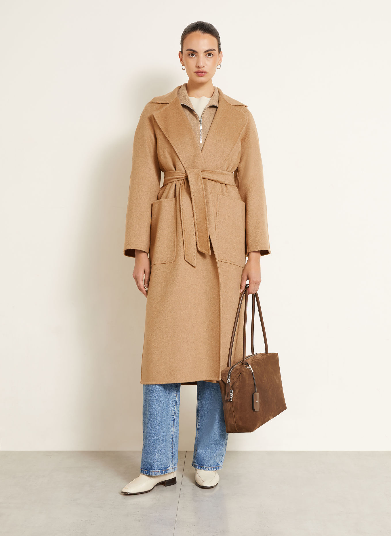 Max Mara Płaszcz z wełny wielbłądziej READY: CAMELOWY