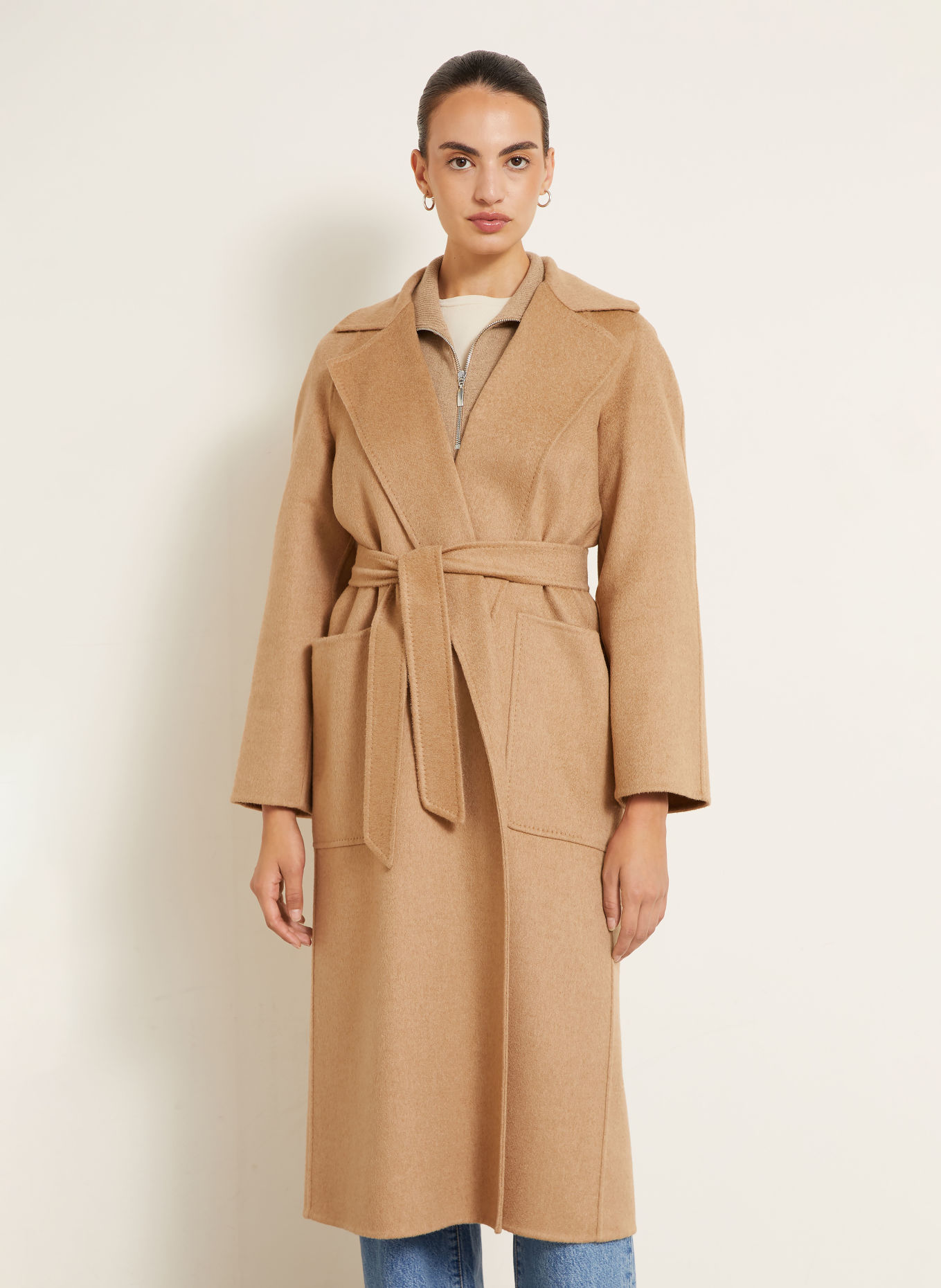 Max Mara Płaszcz z wełny wielbłądziej READY: CAMELOWY