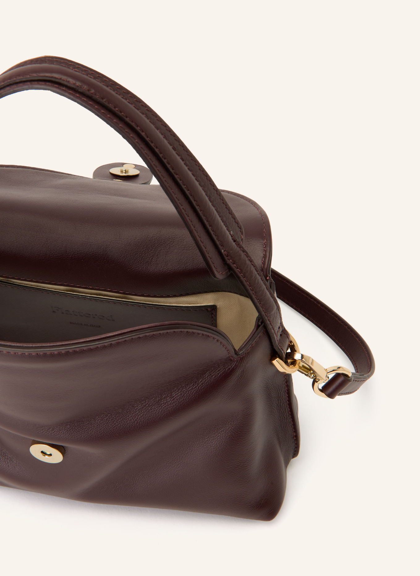 Flattered GAIA MINI Handbag: DARK RED