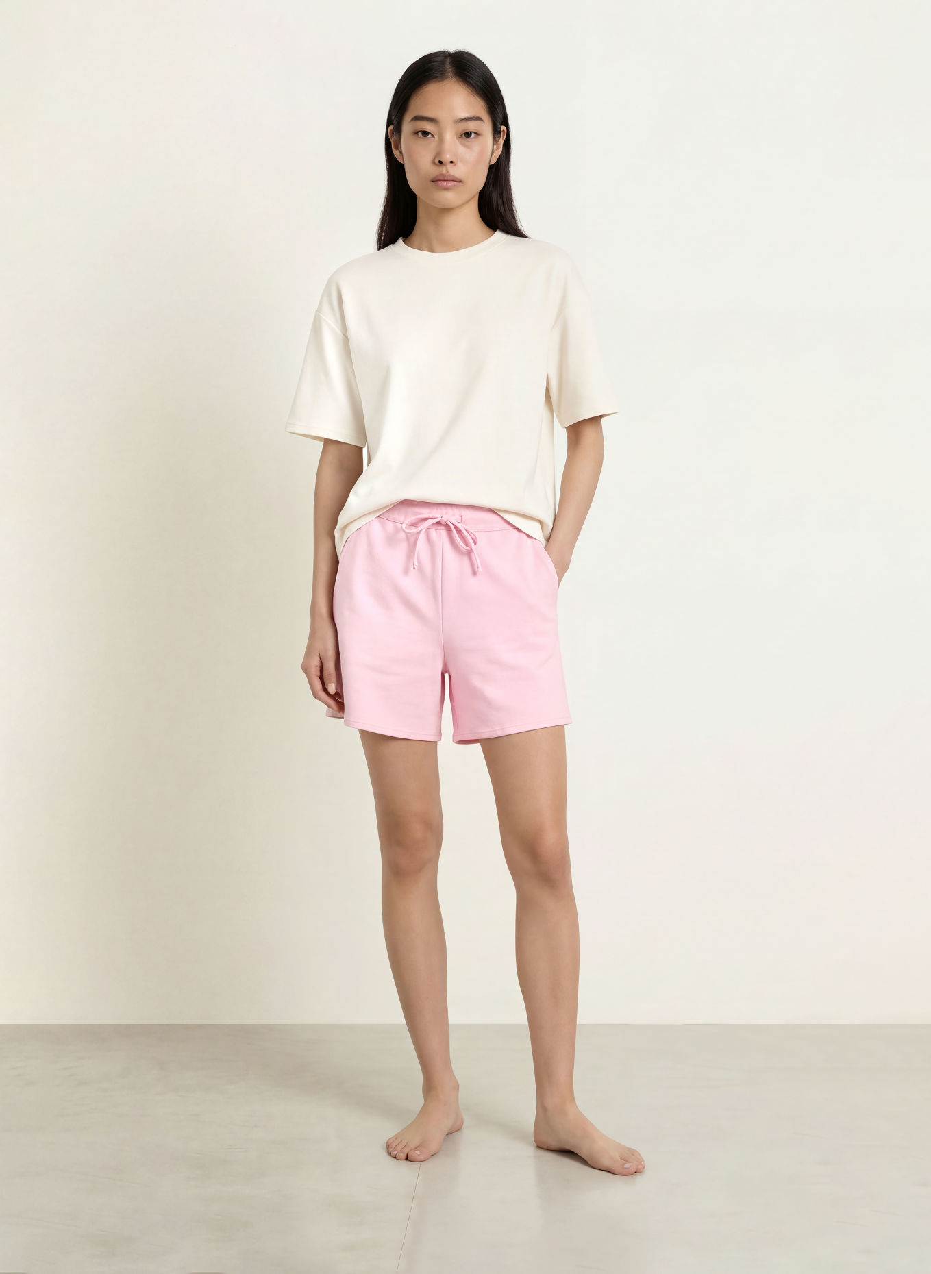 darling harbour Lounge sweat shorts: ROSE