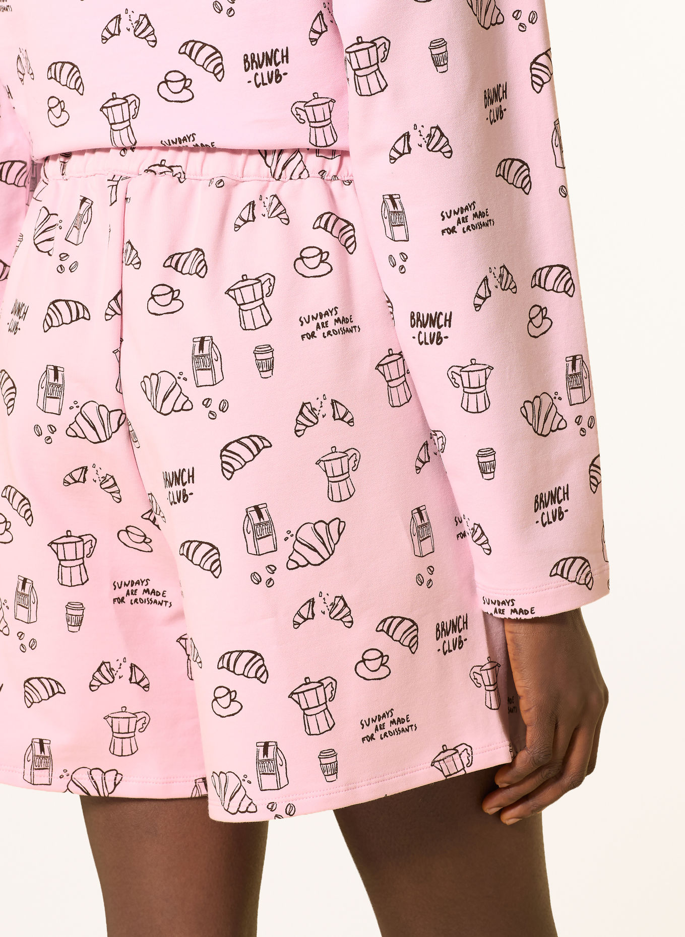 darling harbour Short de survêtement loungewear: rose AOP