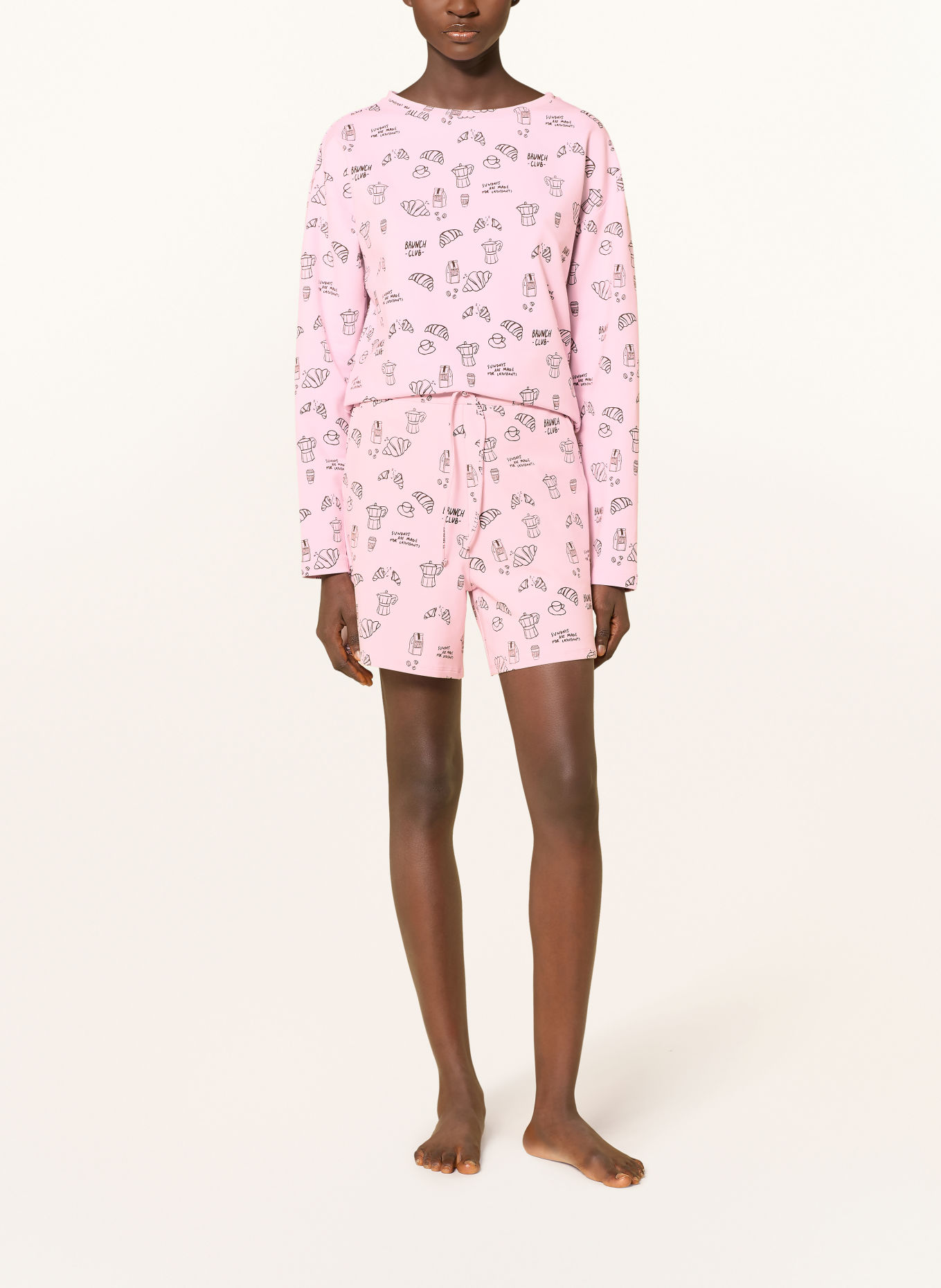 darling harbour Sweatshirt loungewear: rose AOP