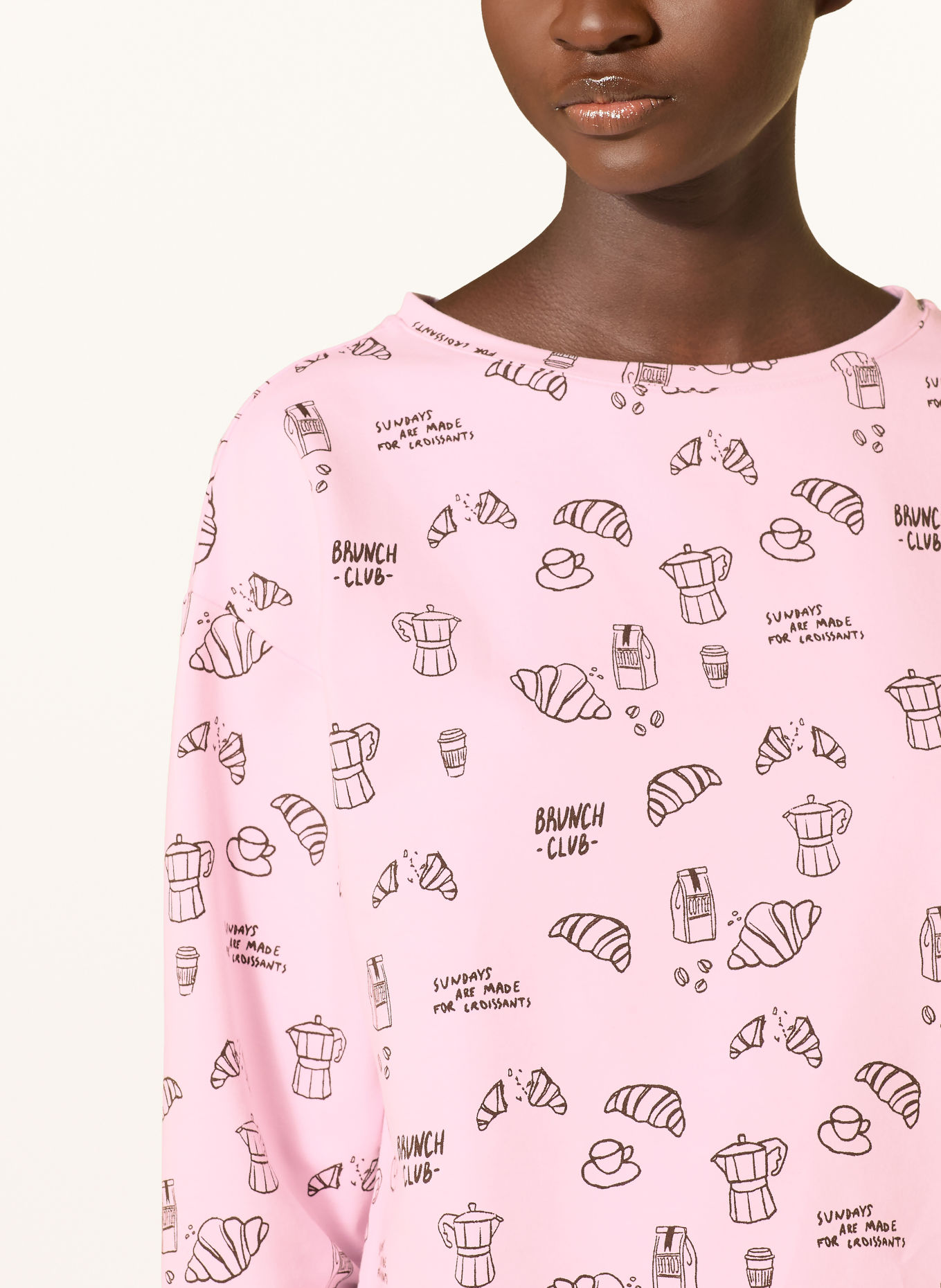 darling harbour Sweatshirt loungewear: rose AOP