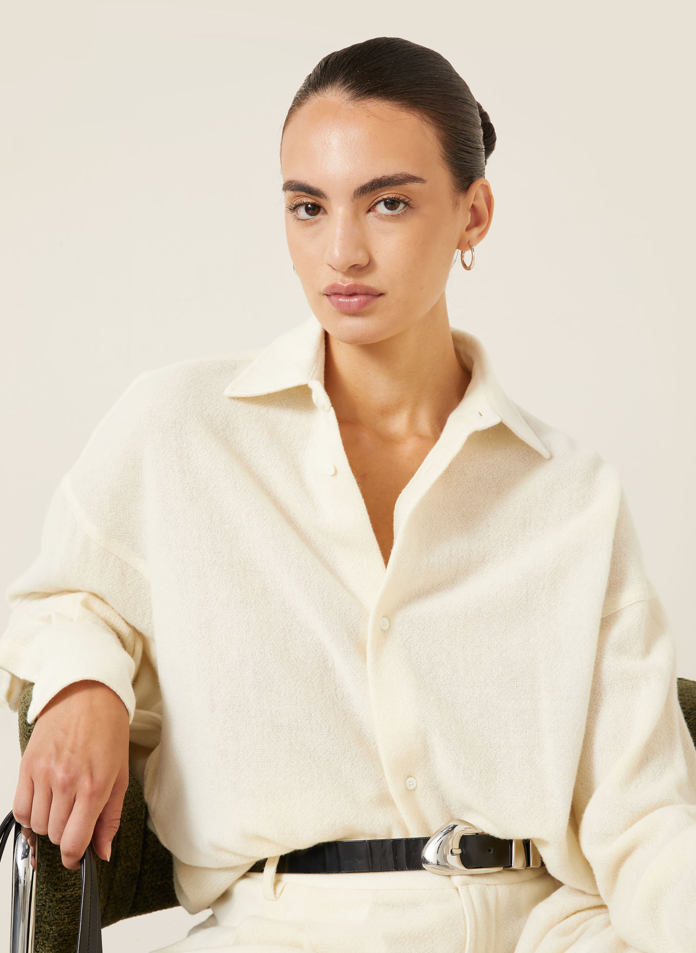 DARKPARK Overhemdblouse: ECRU