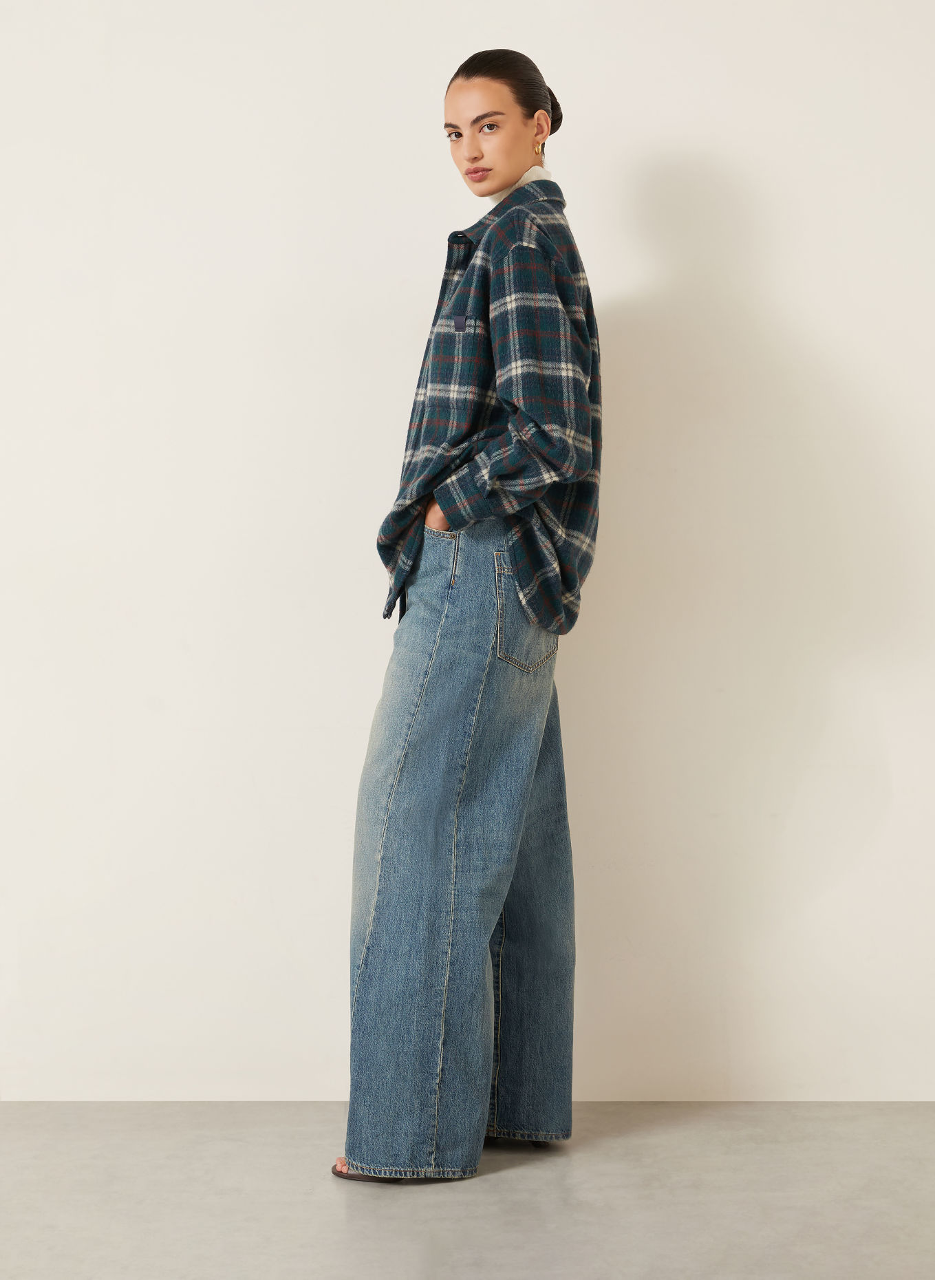 DARKPARK Wide-Leg jeans INES: W055 SAND WASH