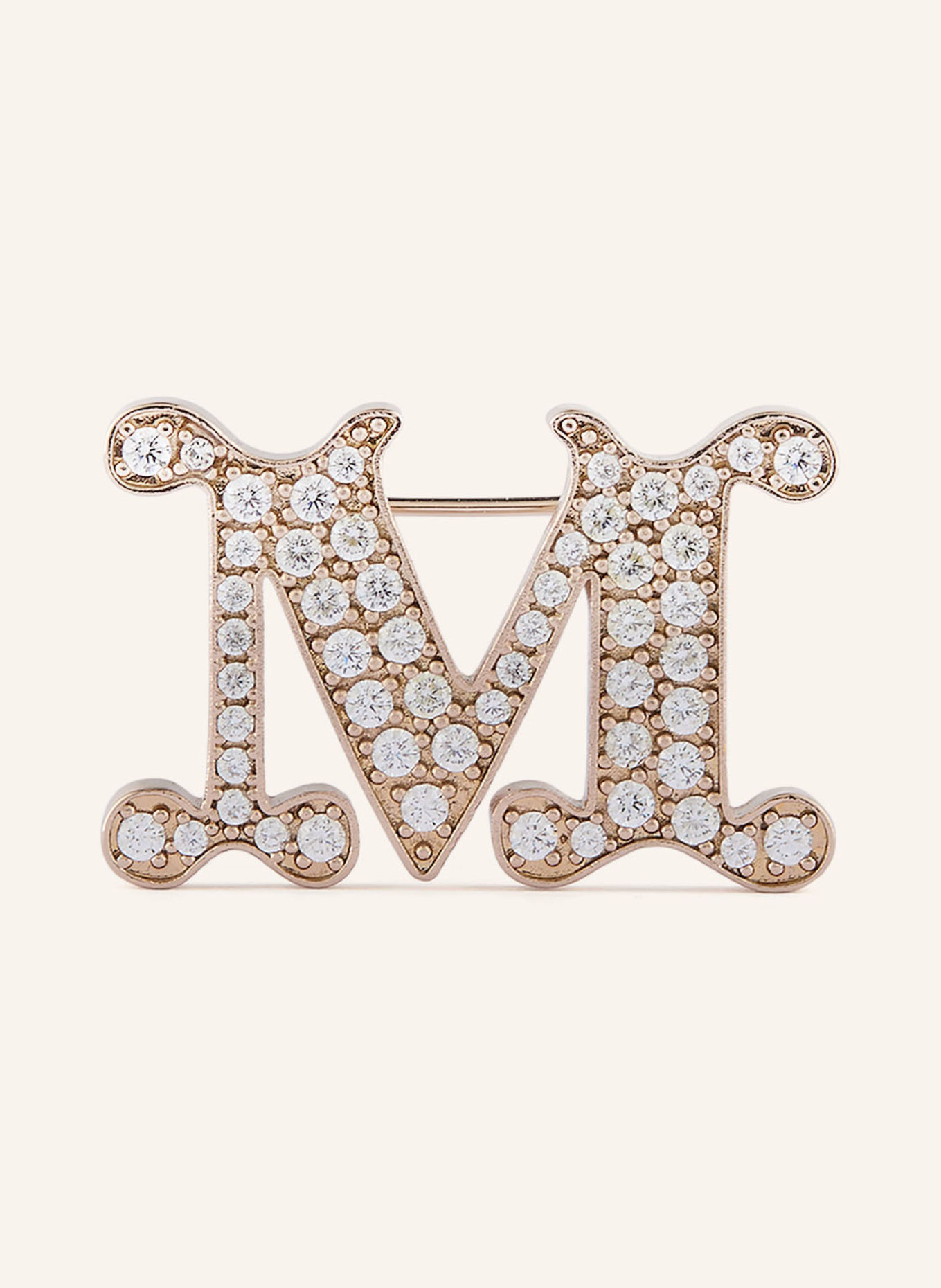 Max Mara FACELLA Brooch: GOLD / WHITE