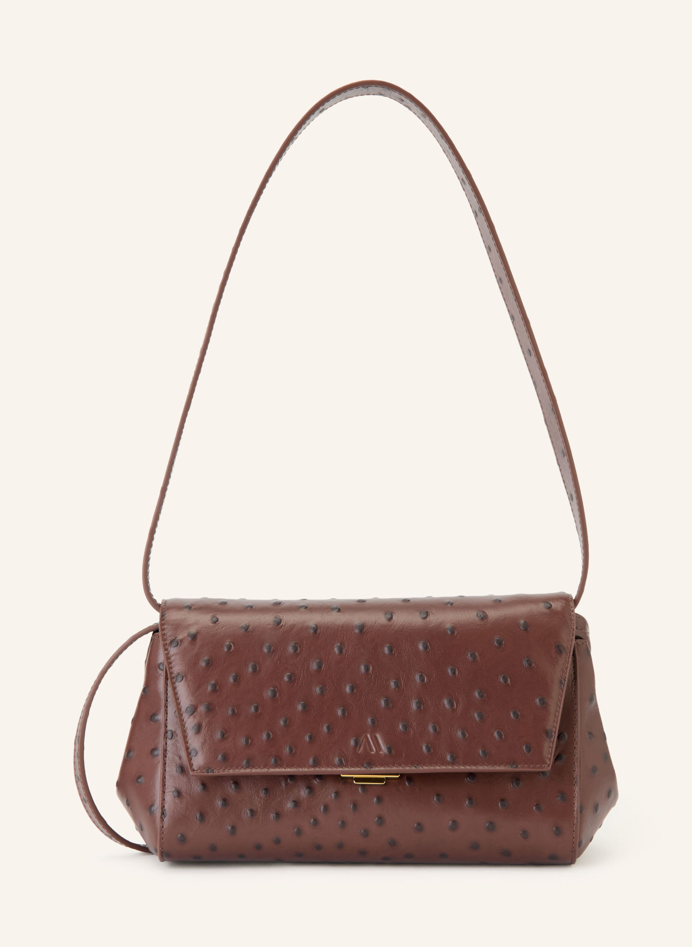 KAAI IKON Crossbody Bag: BROWN / GOLD