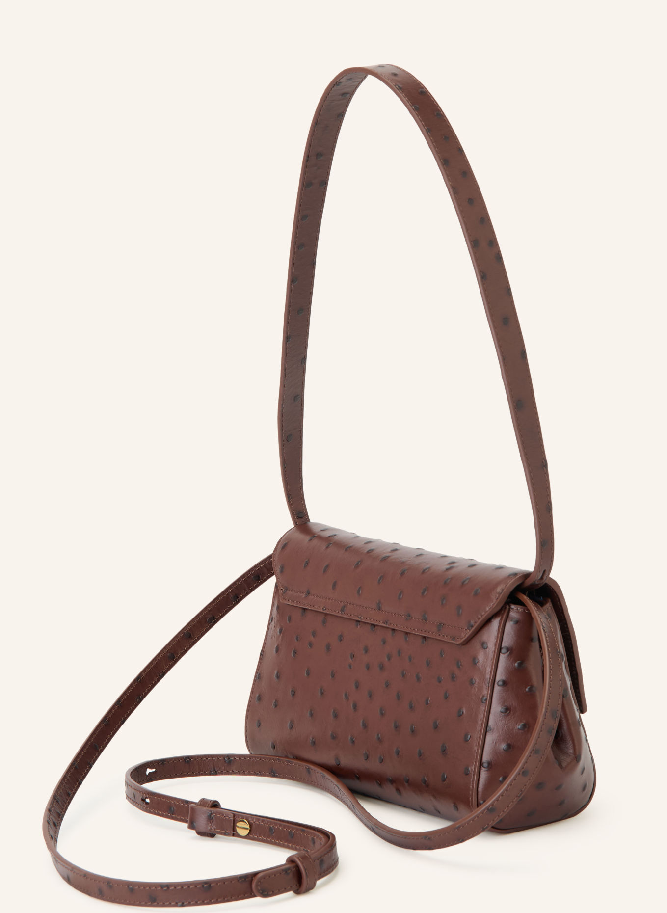 KAAI IKON Crossbody Bag: BROWN / GOLD