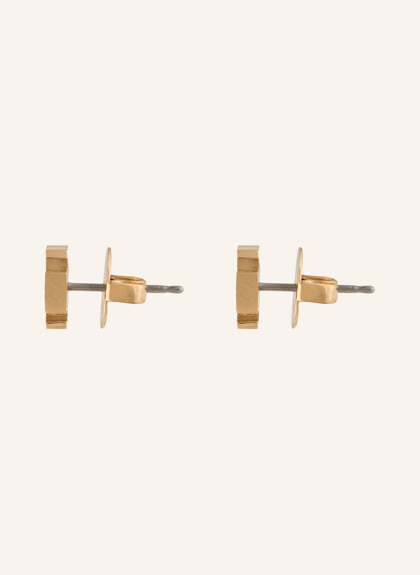 TORY BURCH Ohrstecker ICON: GOLD / WEISS