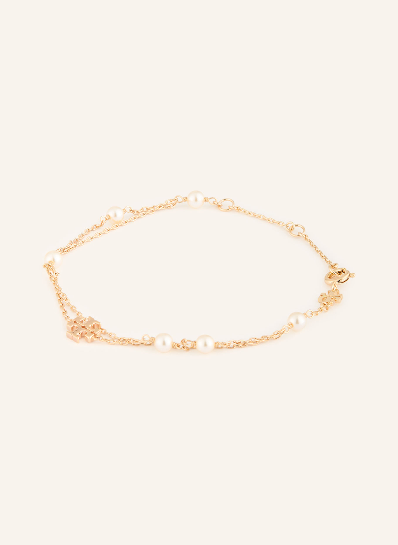 TORY BURCH Armband MOONDANCE: GOLD / WEISS