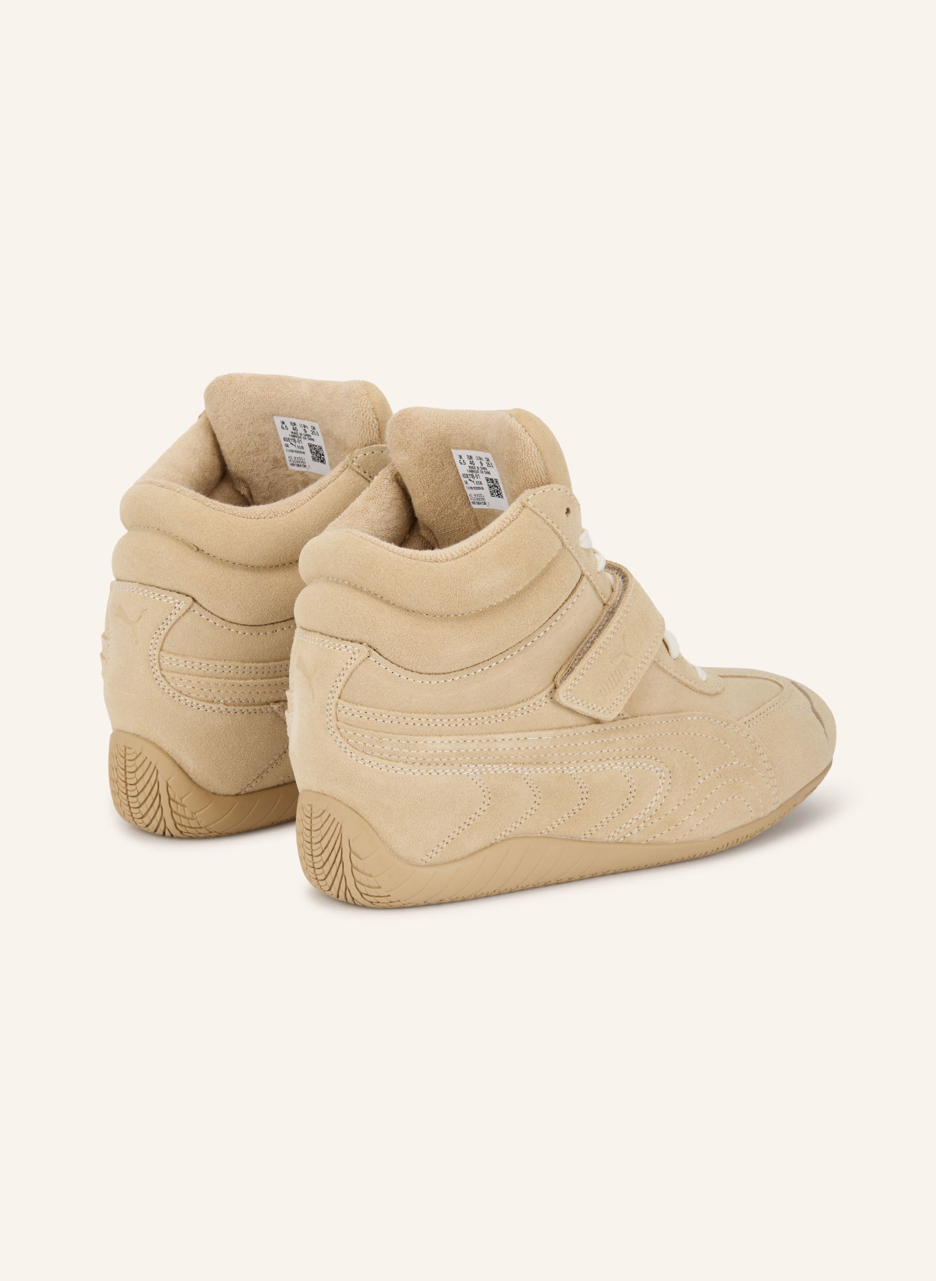 PUMA SPEEDCAT WEDGE Sneakers: BEIGE