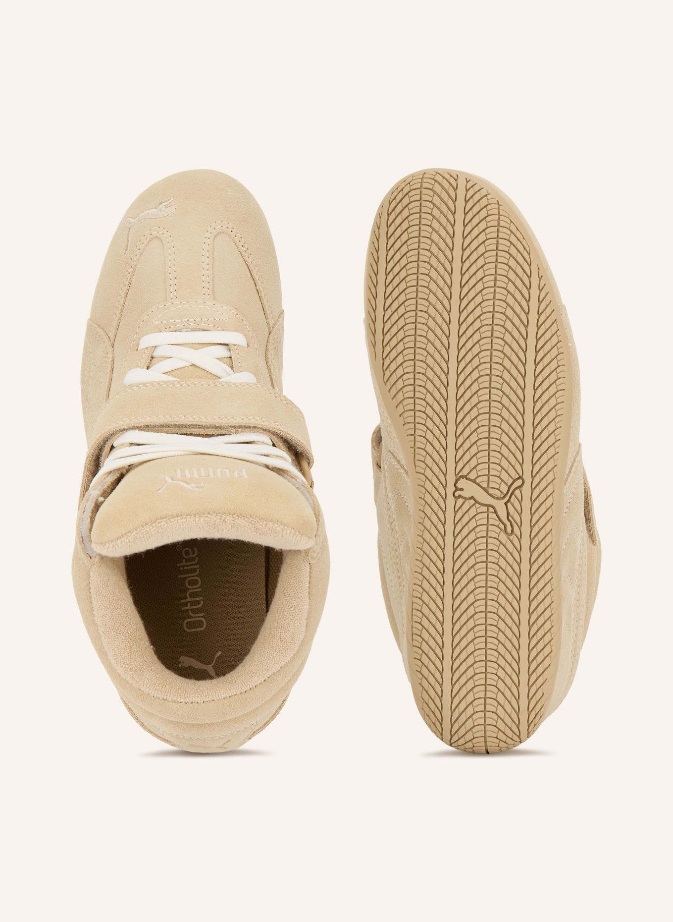 PUMA SPEEDCAT WEDGE Sneakers: BEIGE