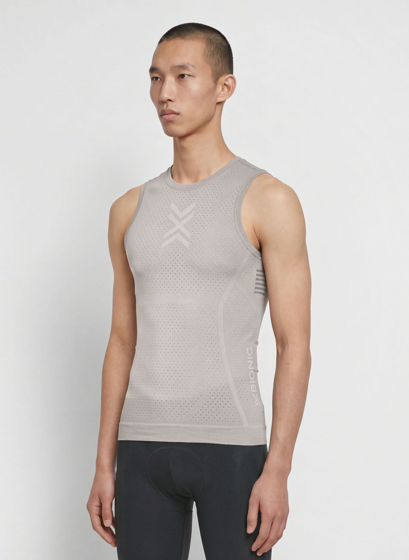 X-BIONIC Funktionswäsche-Top XCEED RIDE UNISEX mit Mesh: HELLGRAU / SILBER