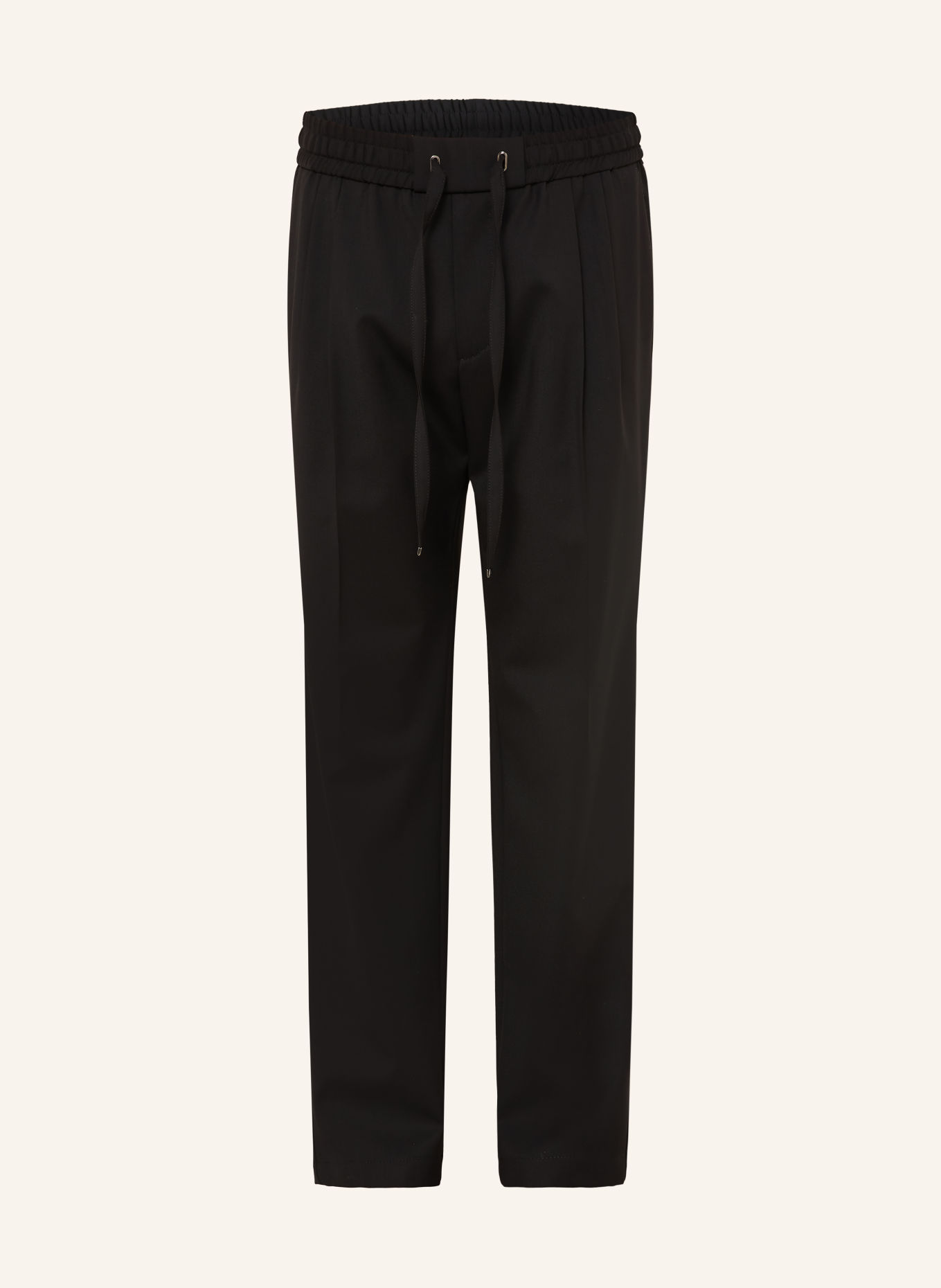 DOLCE & GABBANA Broek in joggingstijl, slim fit: ZWART