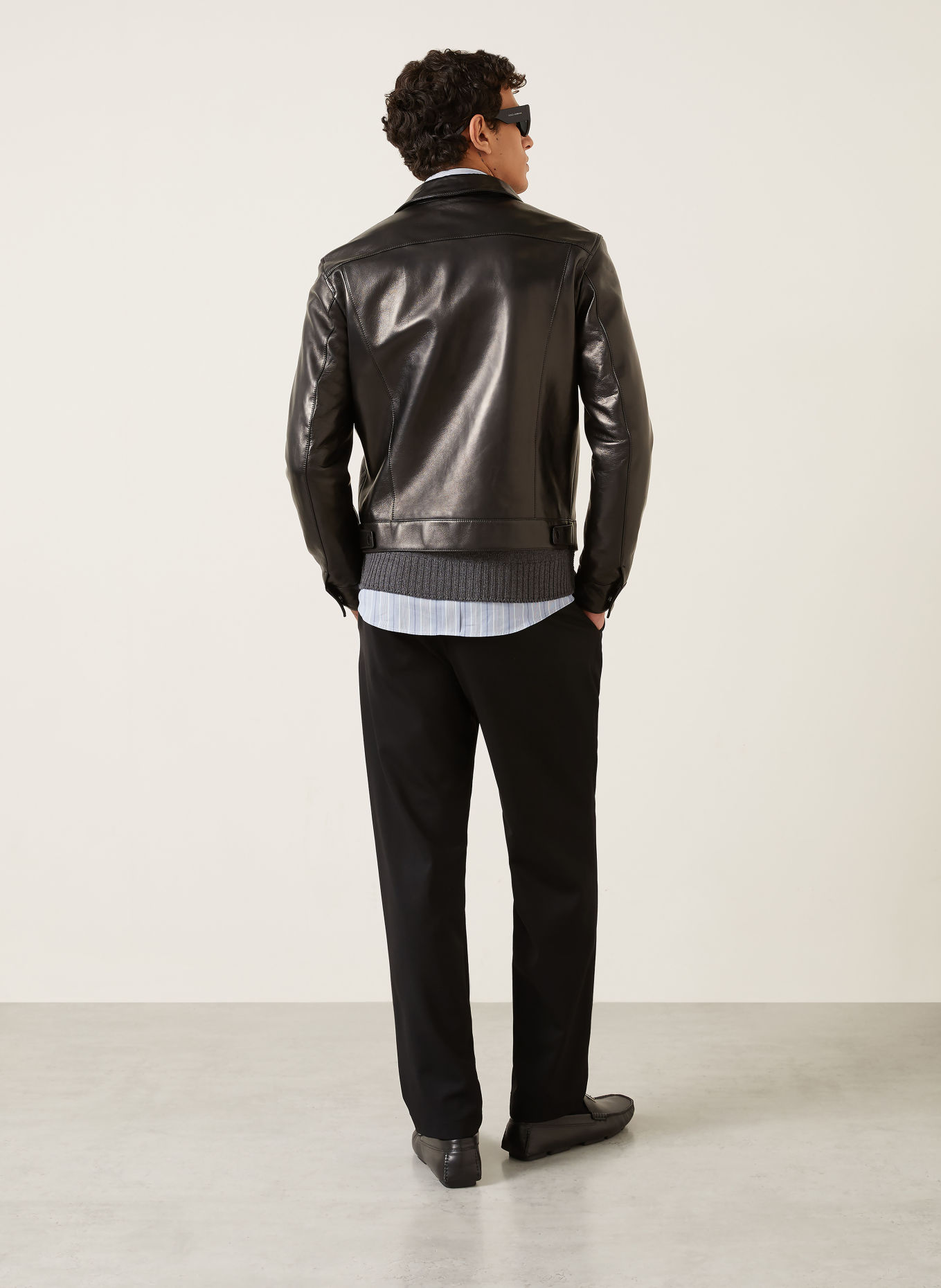 DOLCE & GABBANA Broek in joggingstijl, slim fit: ZWART