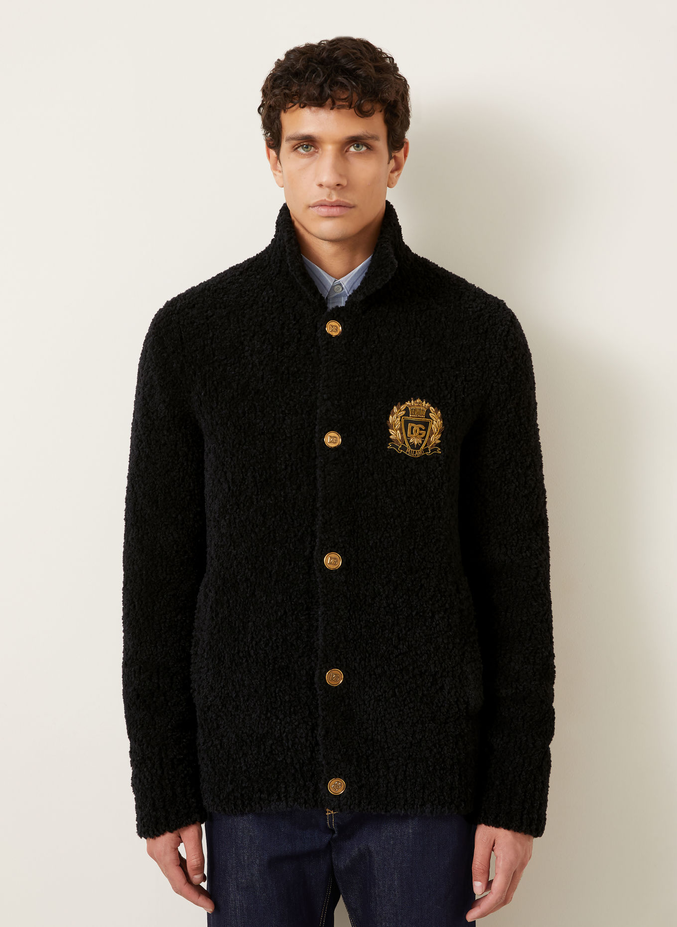 DOLCE & GABBANA Vest met alpaca: ZWART
