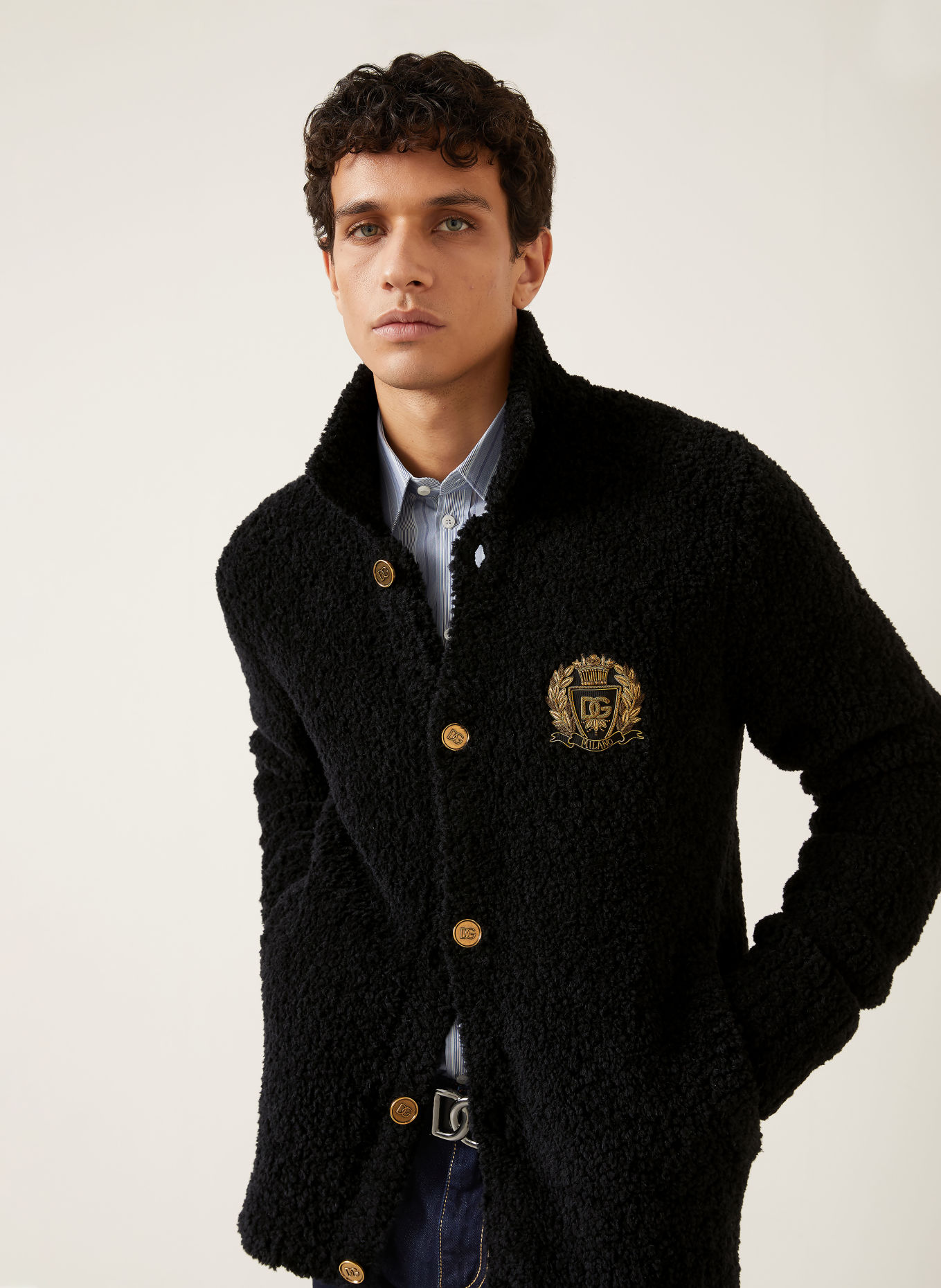 DOLCE & GABBANA Vest met alpaca: ZWART