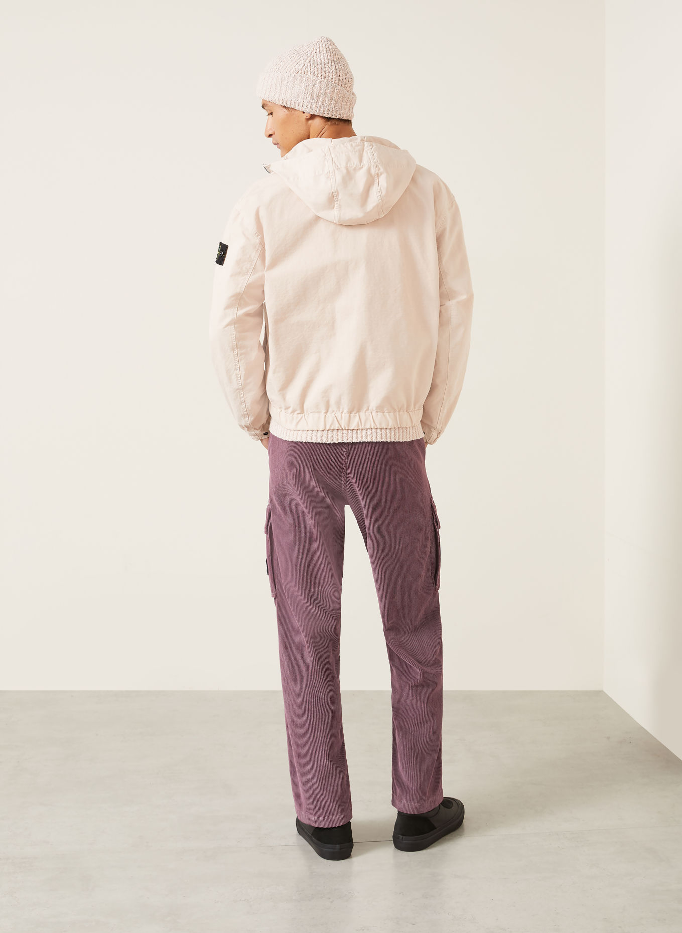 STONE ISLAND Cargohose aus Cord: ALTROSA