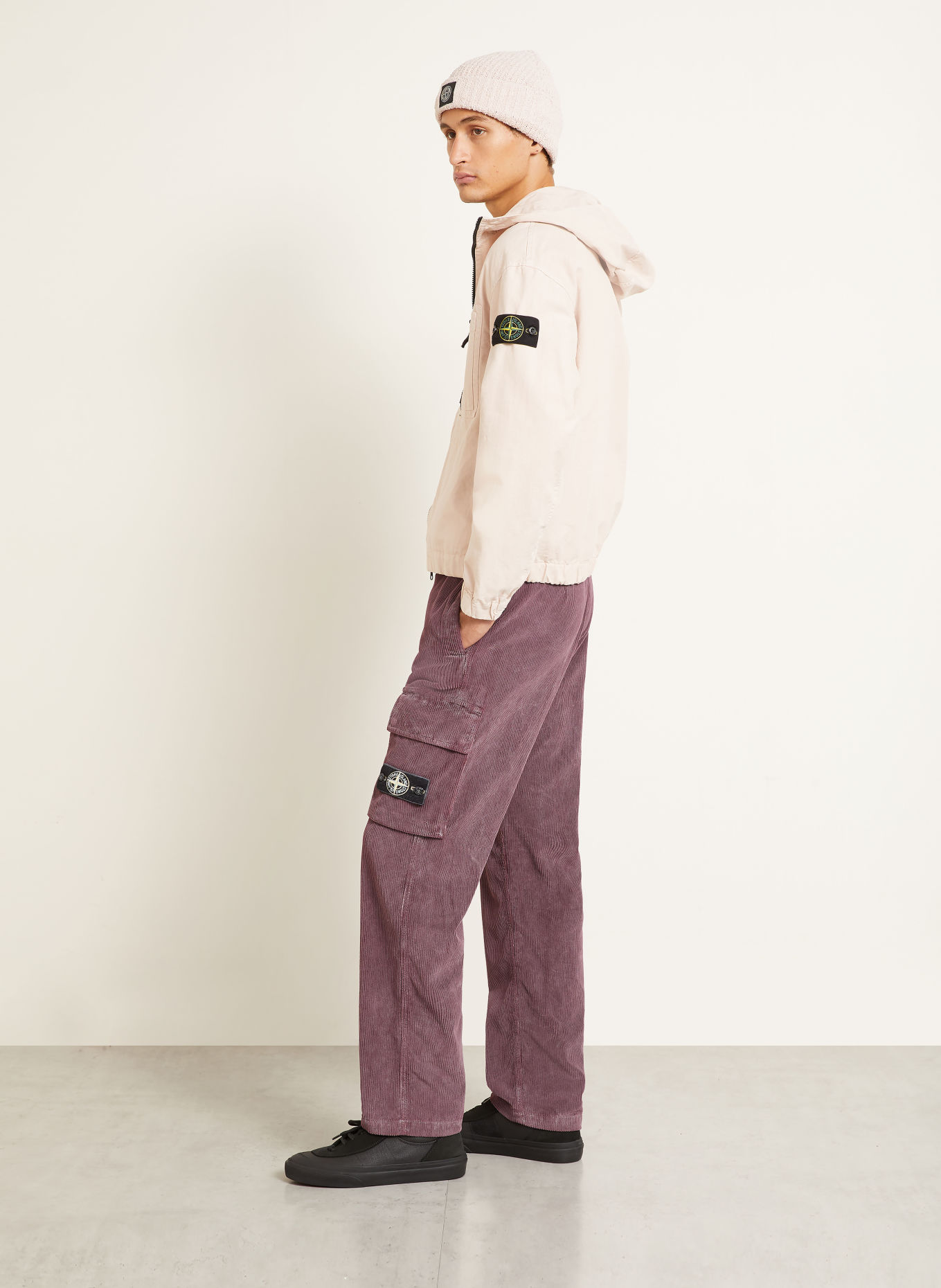 STONE ISLAND Cargohose aus Cord: ALTROSA