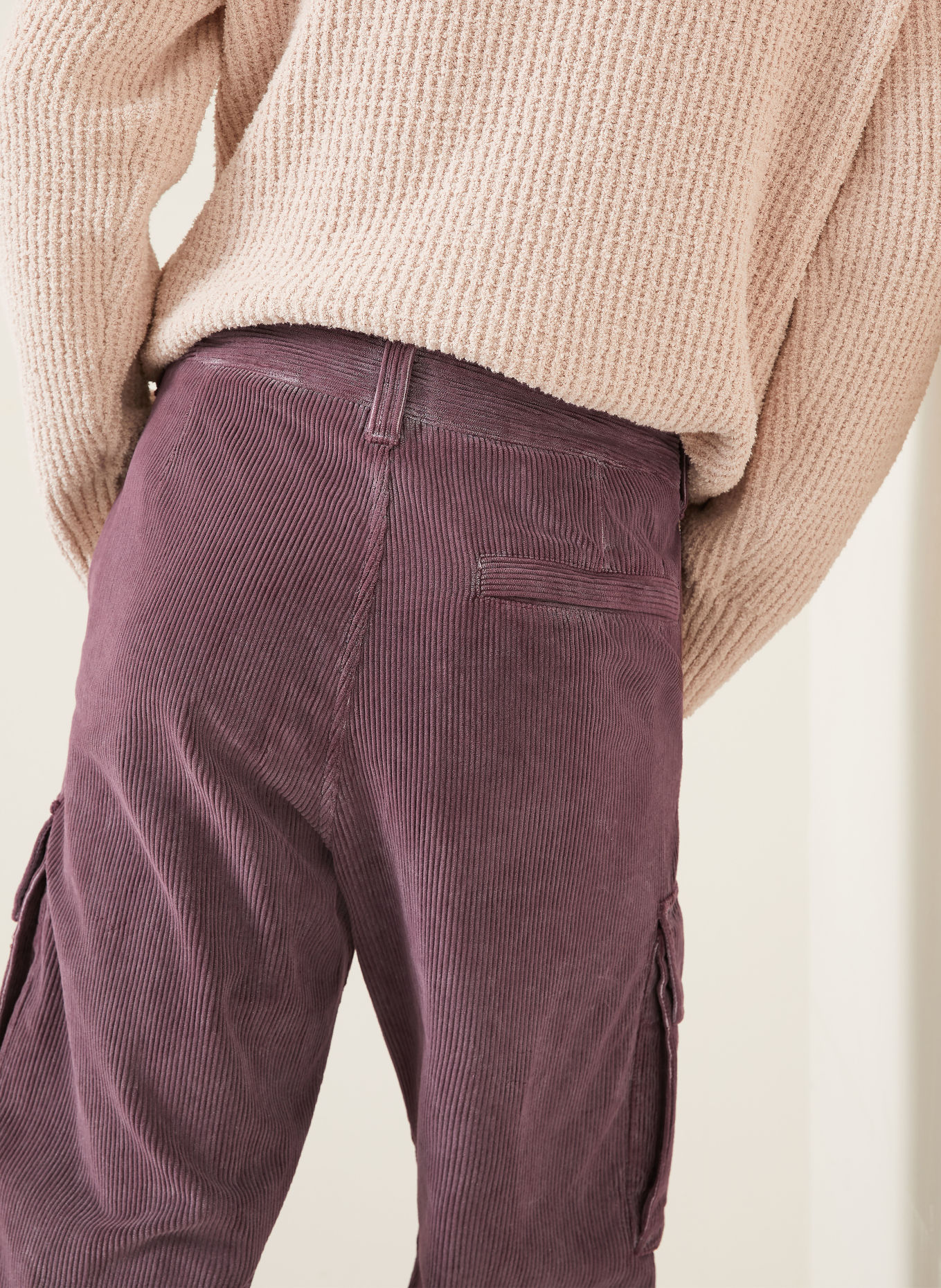 STONE ISLAND Cargohose aus Cord: ALTROSA