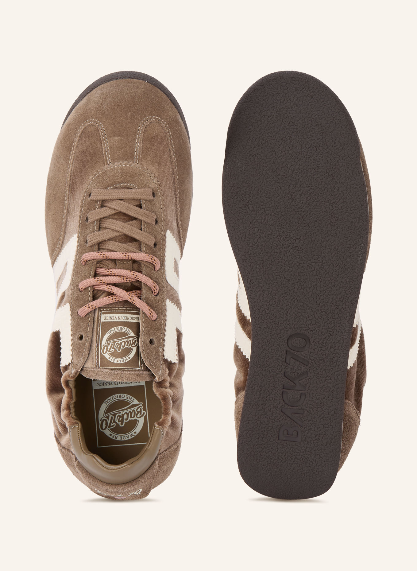 BACK 70 Sneaker ROCKET: TAUPE / CREME