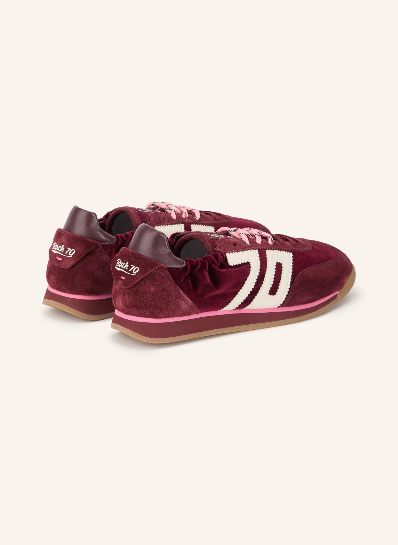 BACK 70 Sneaker ROCKET: DUNKELROT / WEISS