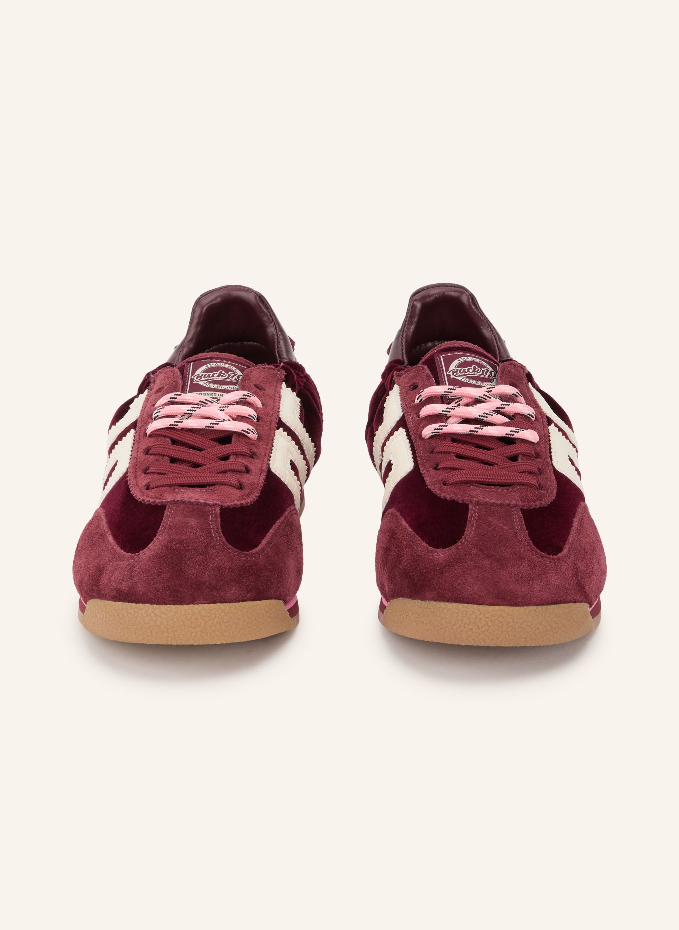 BACK 70 Sneaker ROCKET: DUNKELROT / WEISS